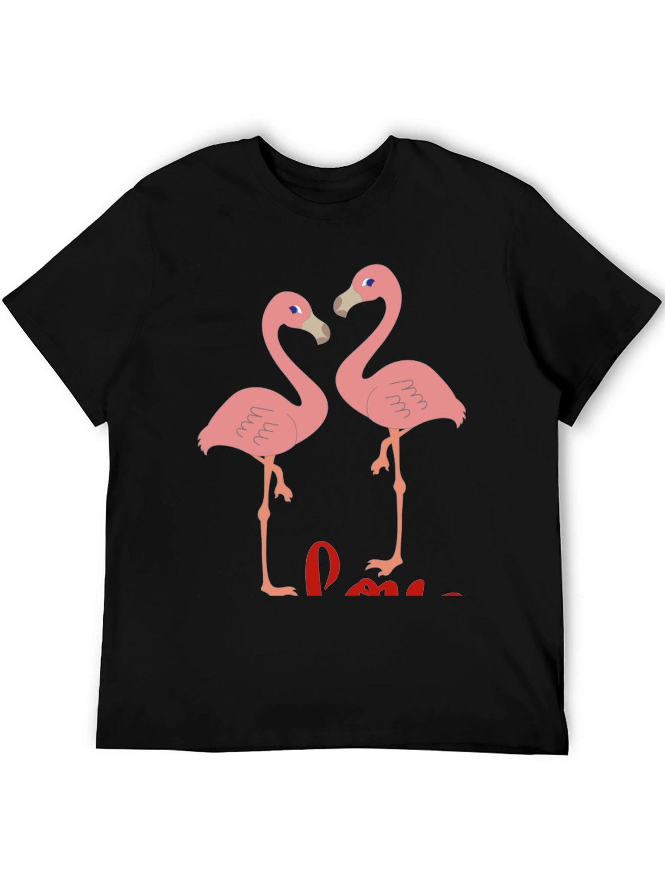 Black Flamingo Love T-Shirt view 5