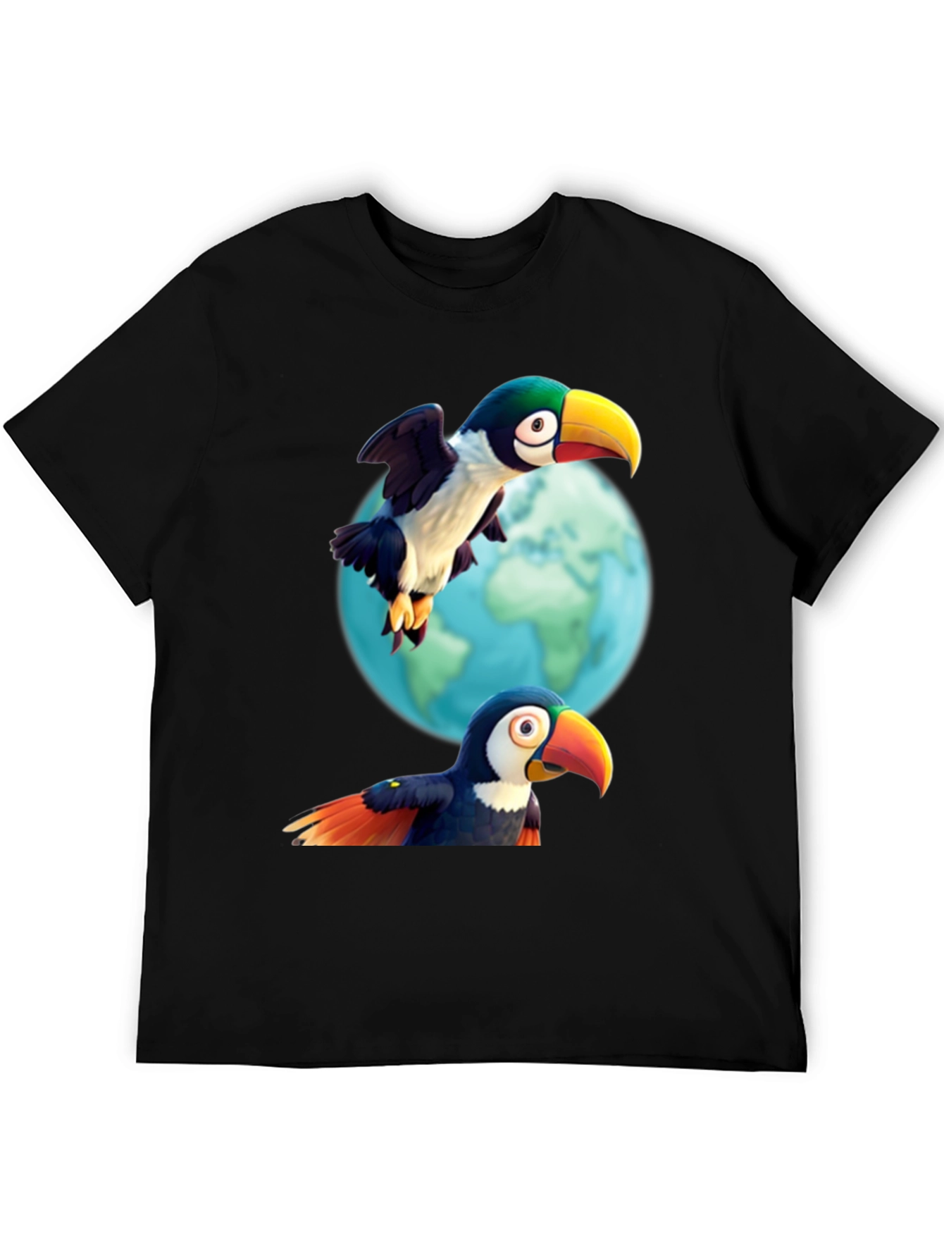 Black Toucan T-Shirt: A Tropical Adventure! view 5