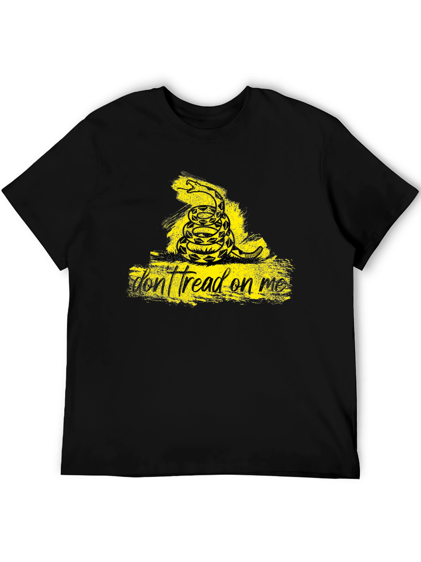 Black Don't Tread On Me T-Shirt - Black view 5