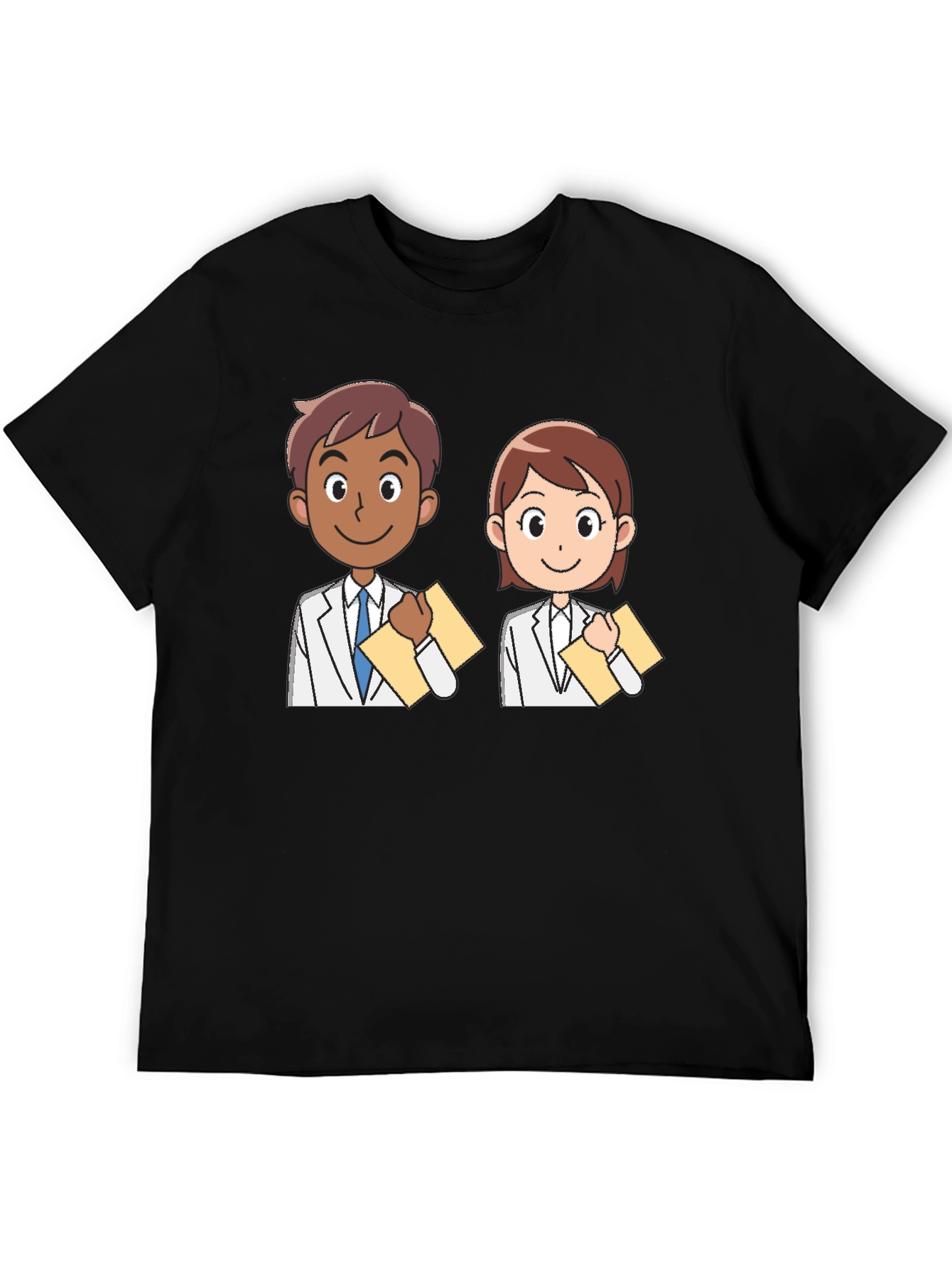 Black Cartoon Doctor T-Shirt view 5