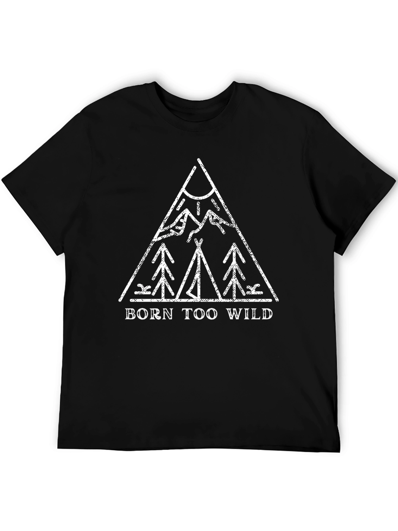 Black Born Too Wild Graphic Tee view 5
