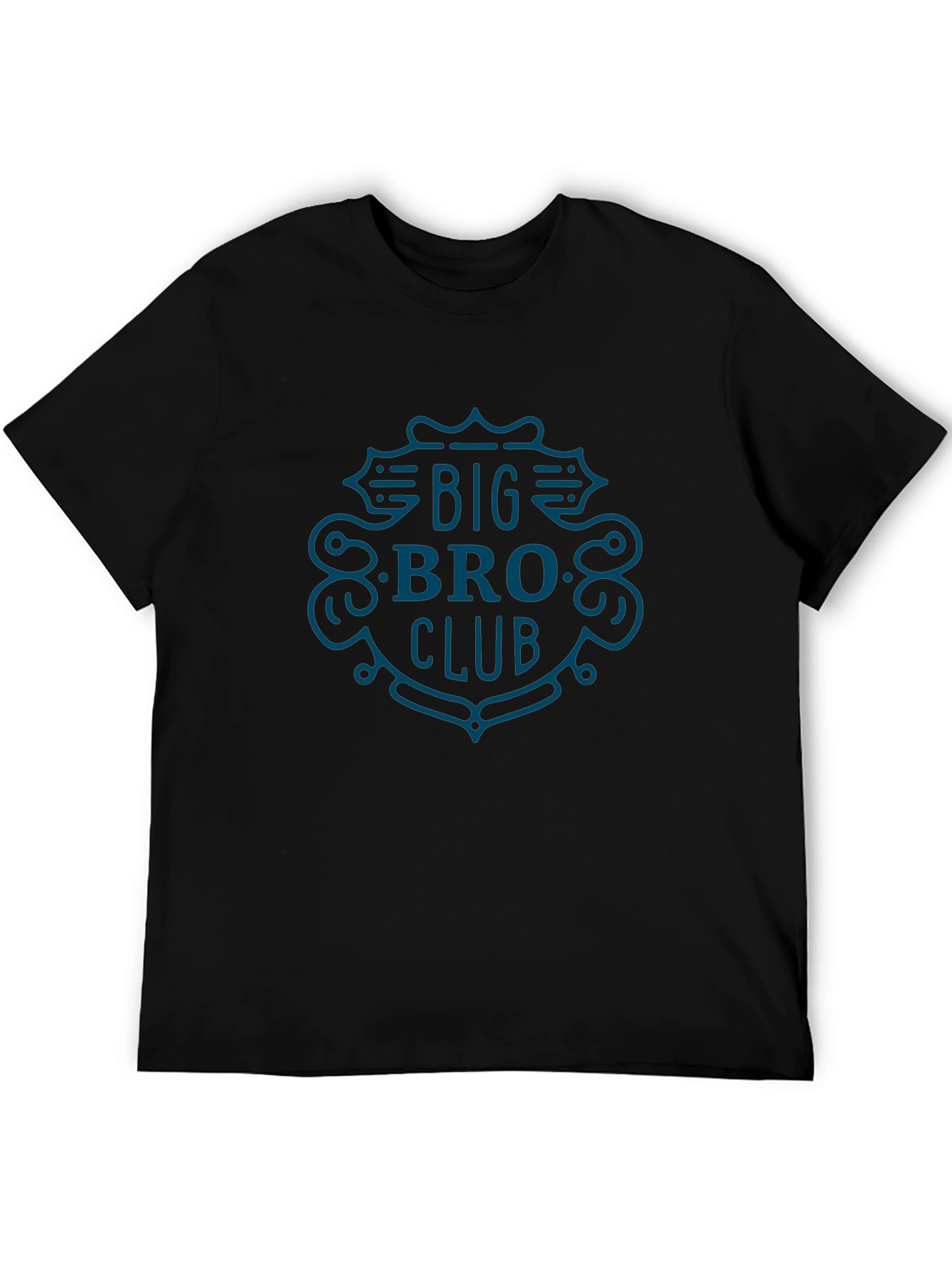 Black Big Bro Club Tee - Cool Graphic T-Shirt view 5