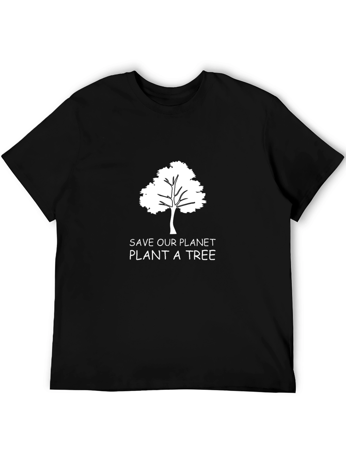 Black Eco-Friendly 'Save Our Planet' Graphic Tee view 5