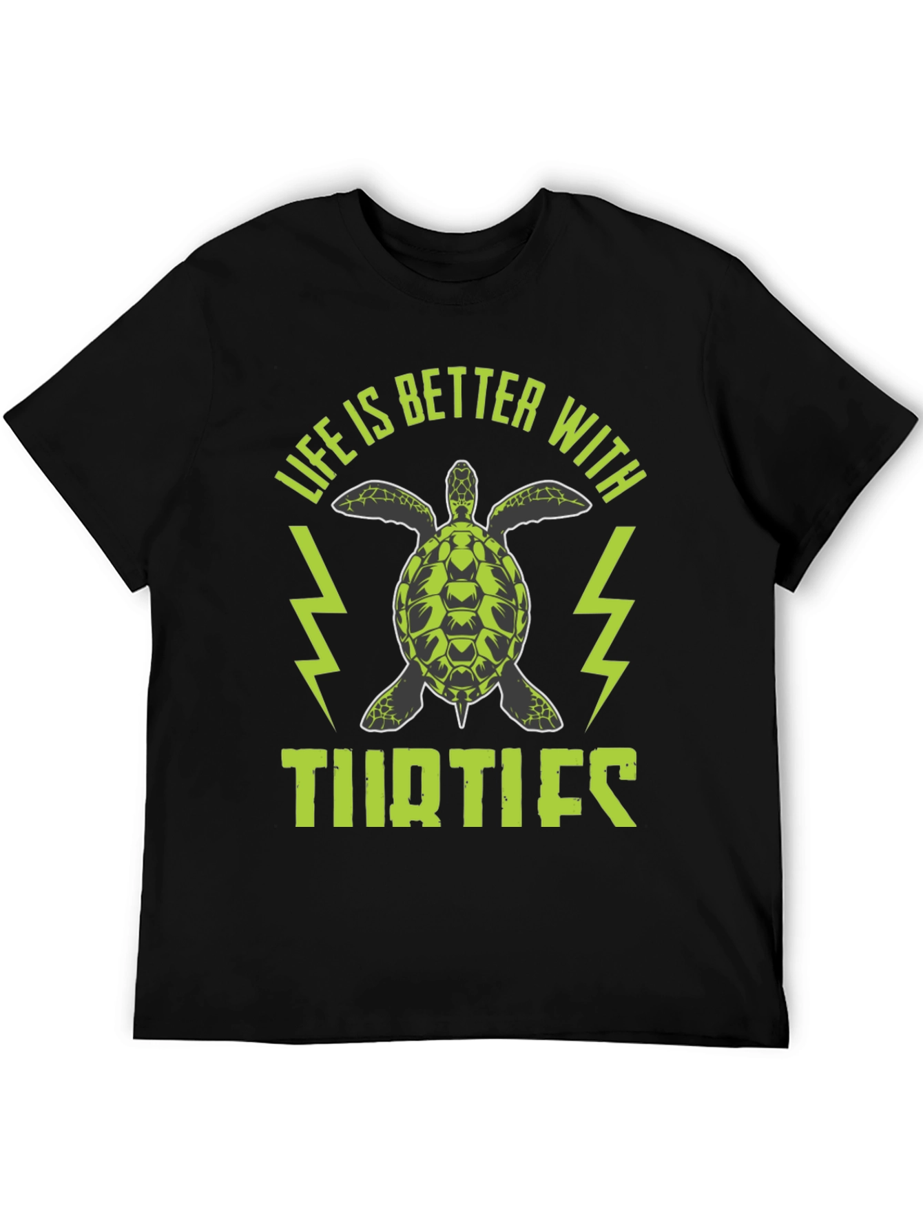 Black Life is Better with Turtles T-Shirt view 5