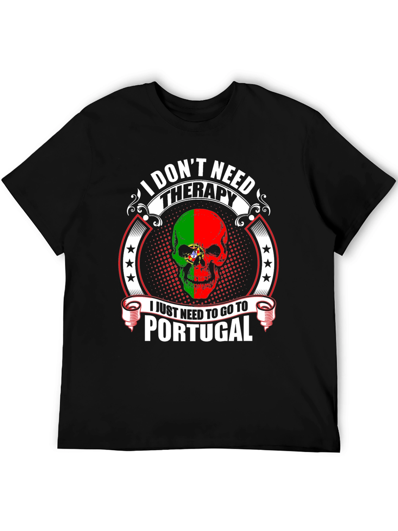 Portugal Skull T-Shirt - Therapy Alternative Tee - 5