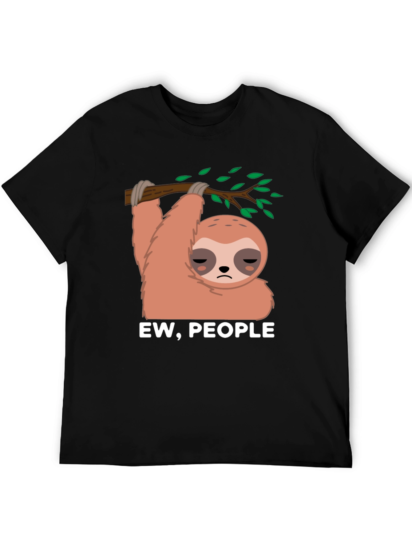 Black Ew, People Sloth Graphic Tee view 5