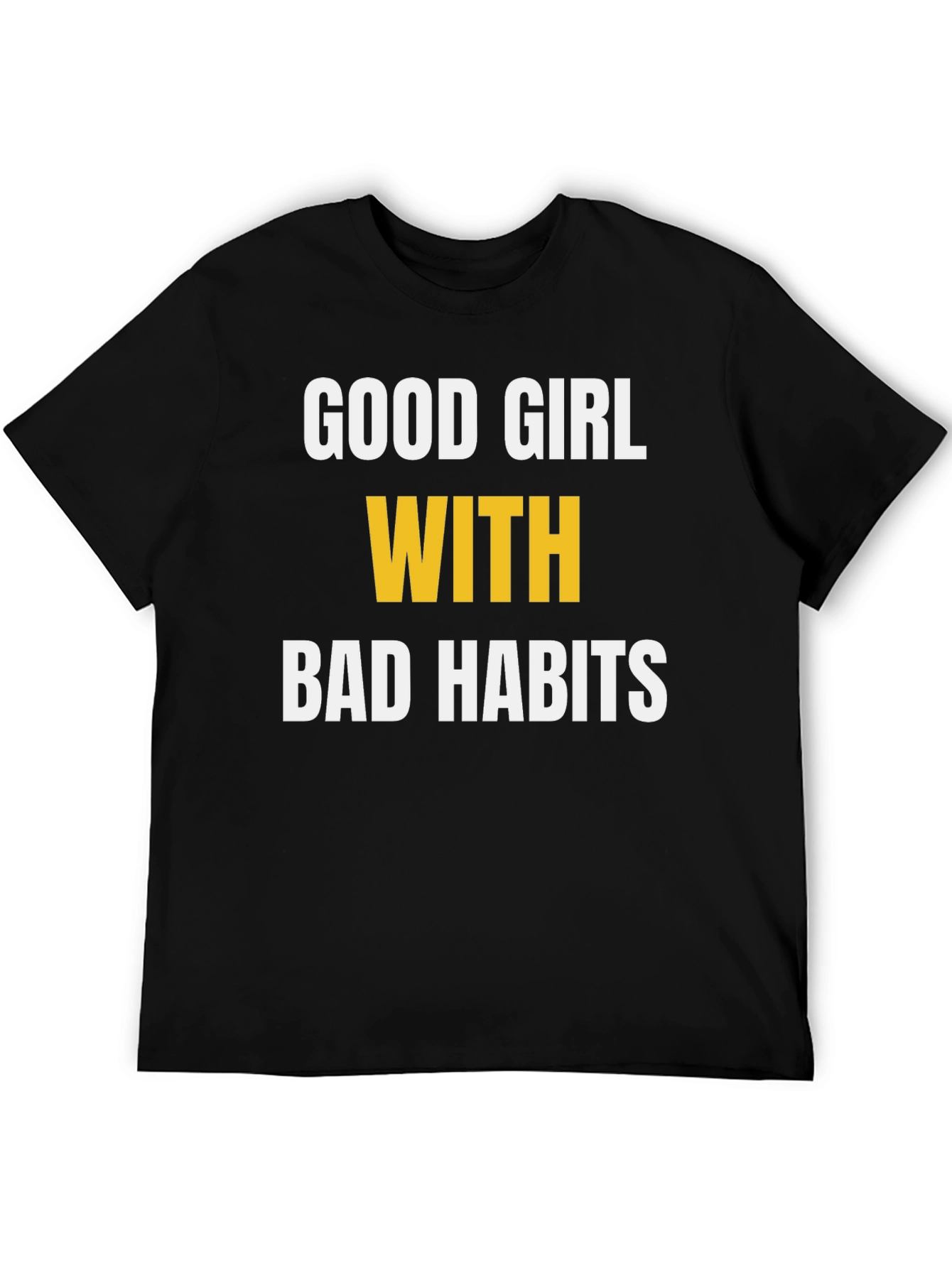 Black Good Girl Bad Habits Graphic Tee view 5