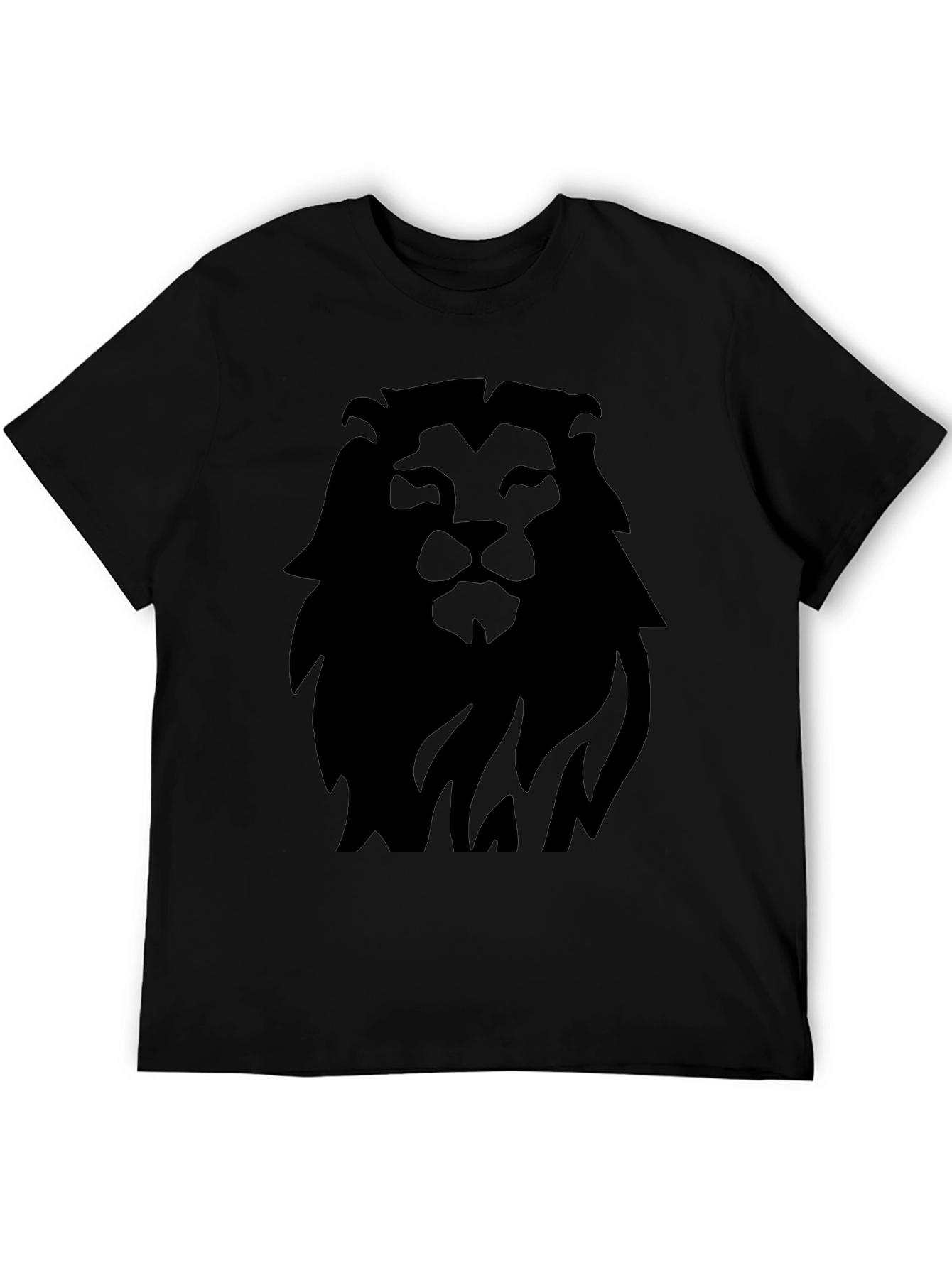 Black Lion Graphic Tee - Bold Black Print view 5