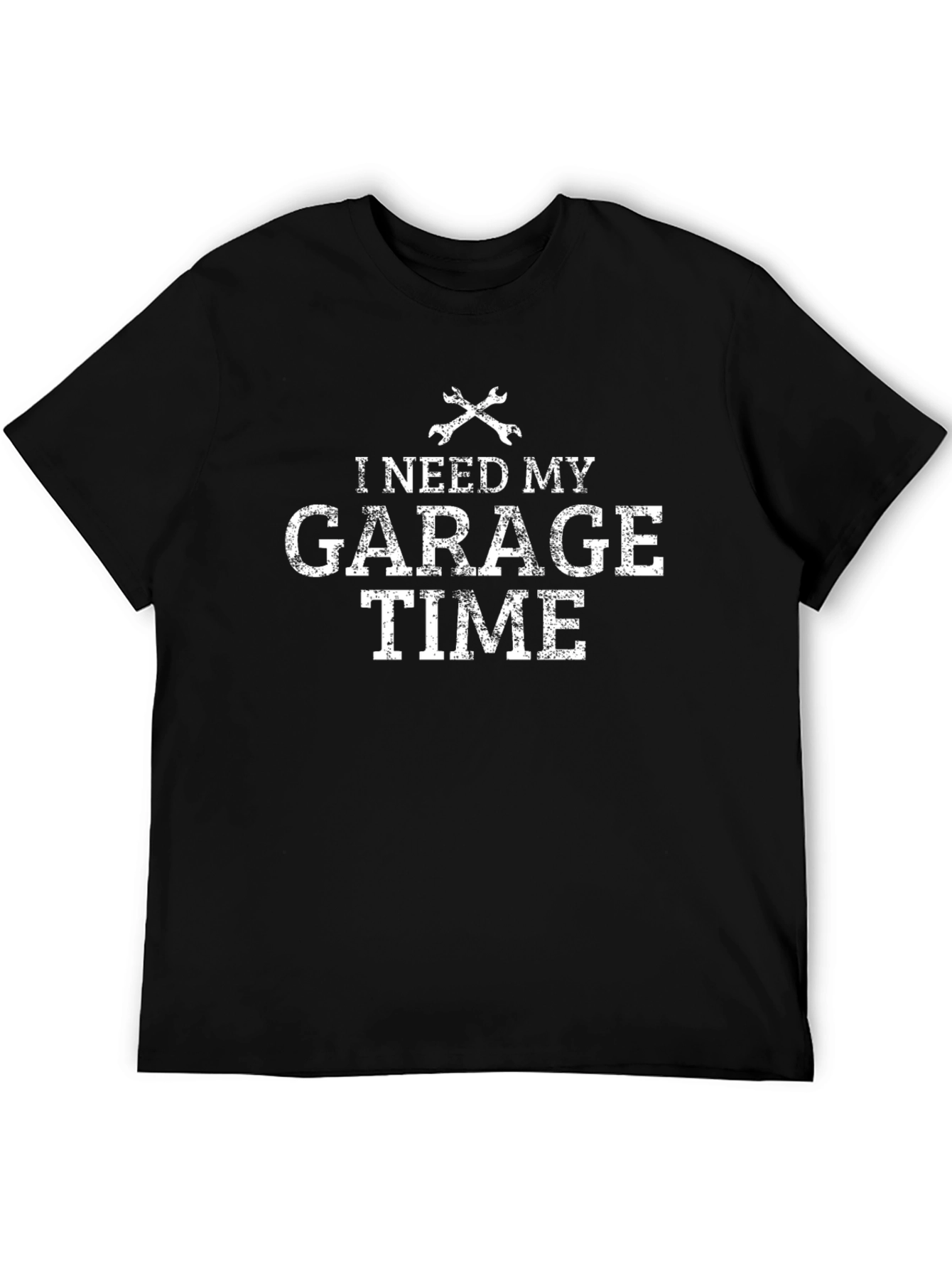 Black I Need My Garage Time T-Shirt - Mechanic Gift view 5