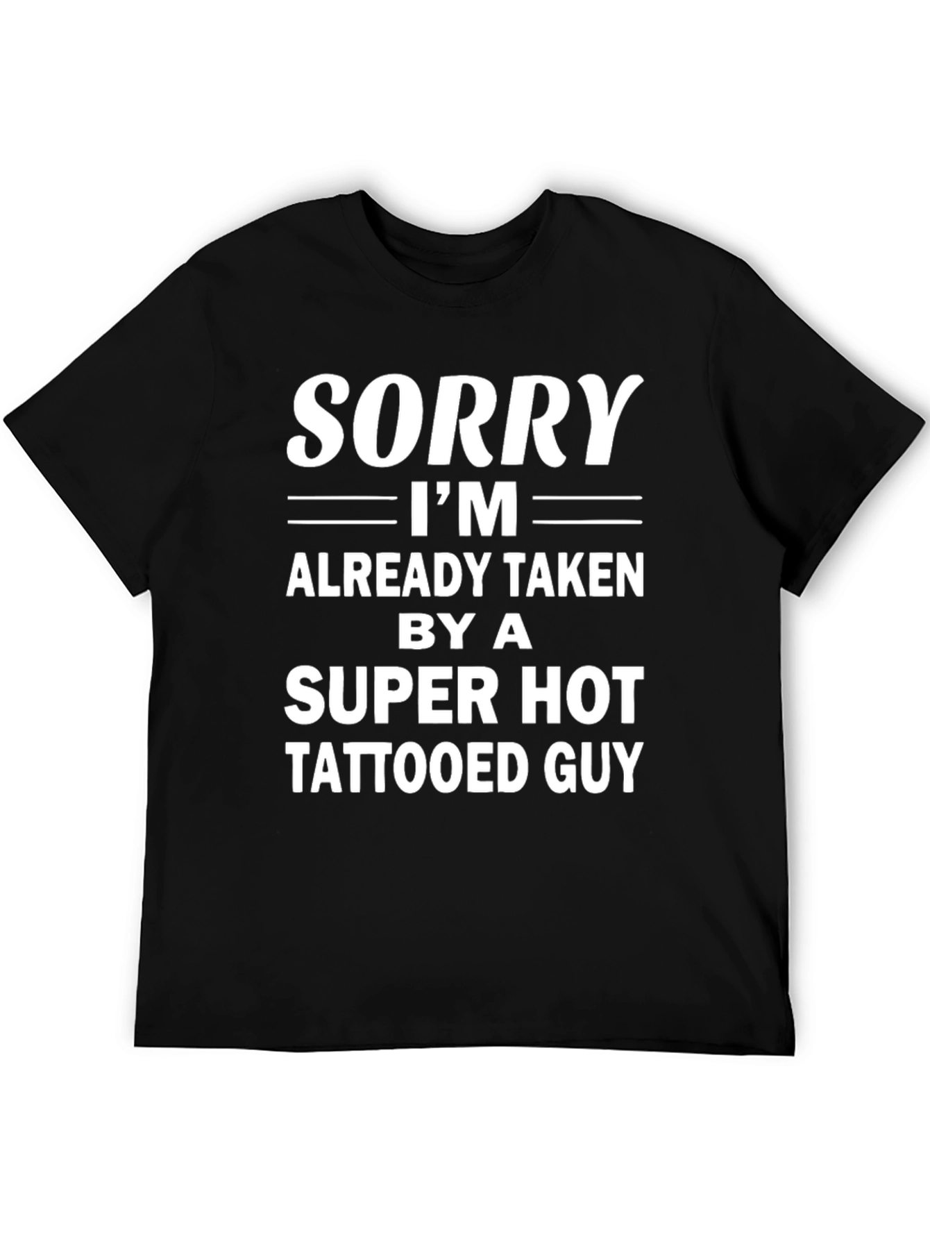 Black Funny Tattooed Guy T-Shirt view 5