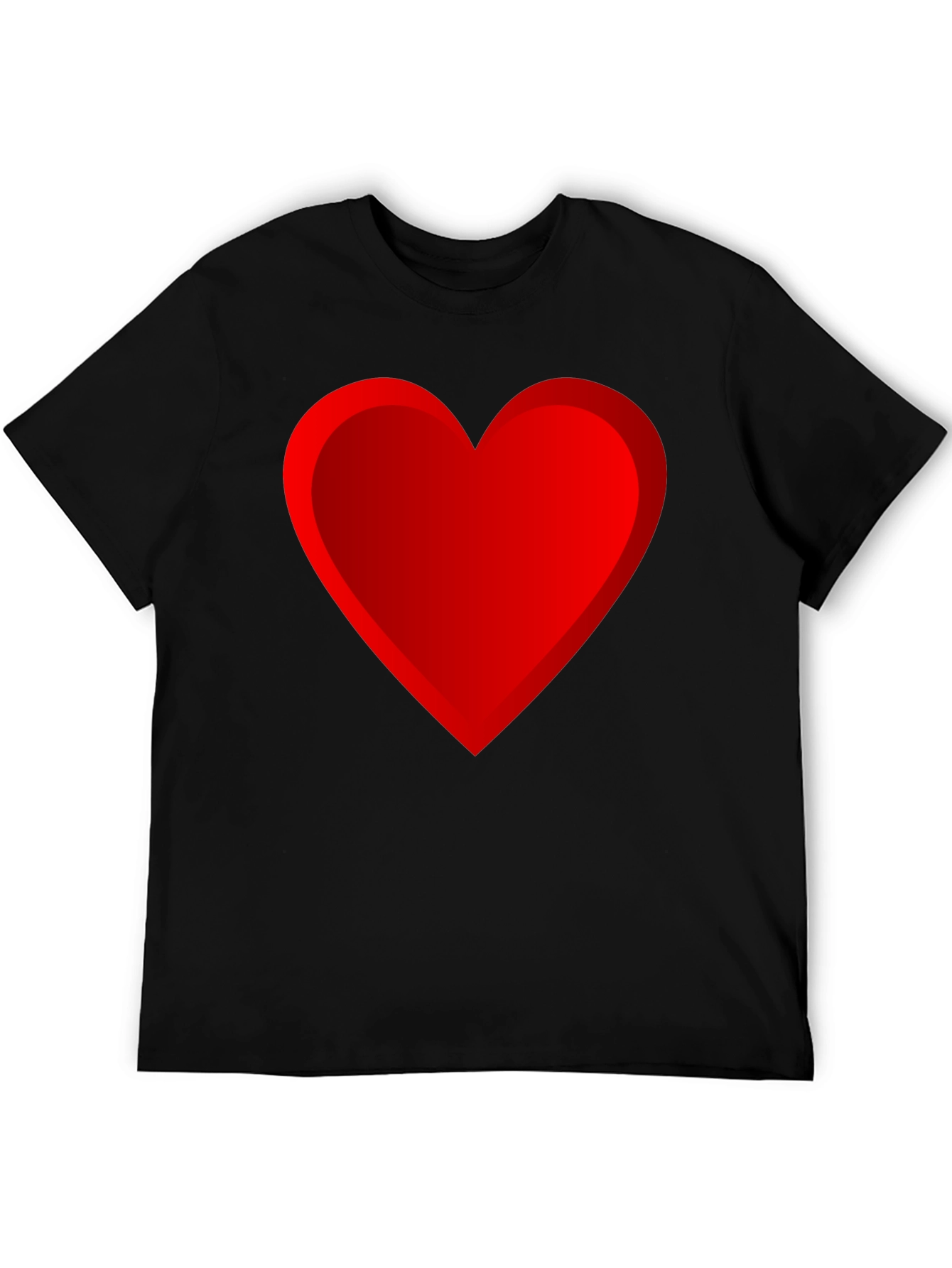 Black Heart Graphic Black T-Shirt view 5