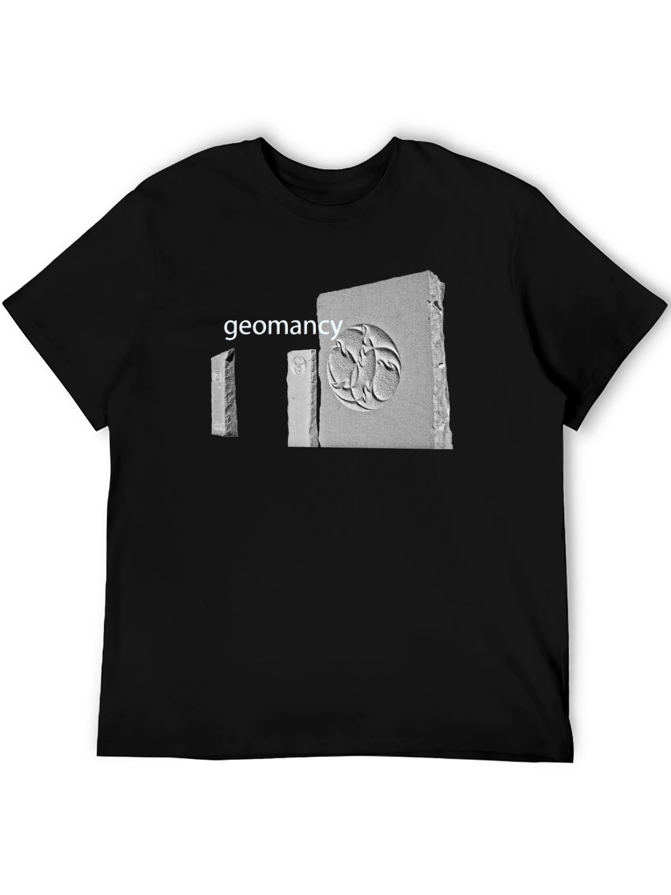 Black Geomancy Print Graphic T-Shirt view 5