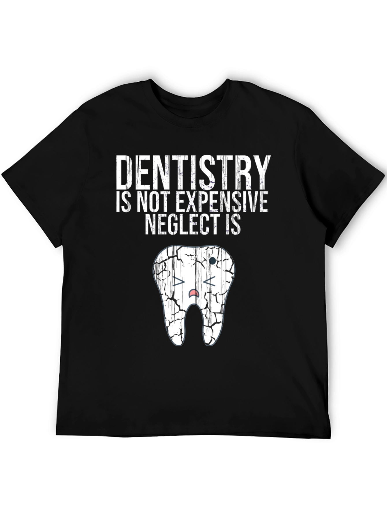 Black Dentistry Neglect Funny Graphic Tee view 5