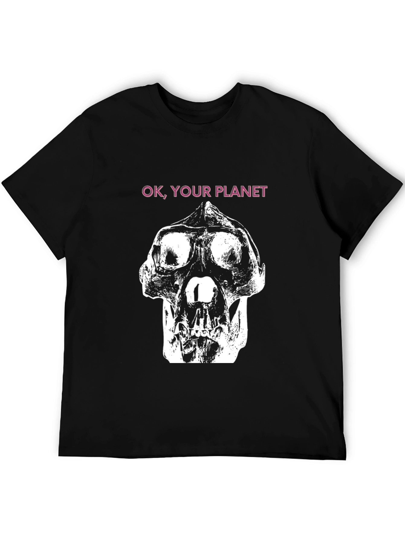 Black Ok, Your Planet Graphic Tee view 5