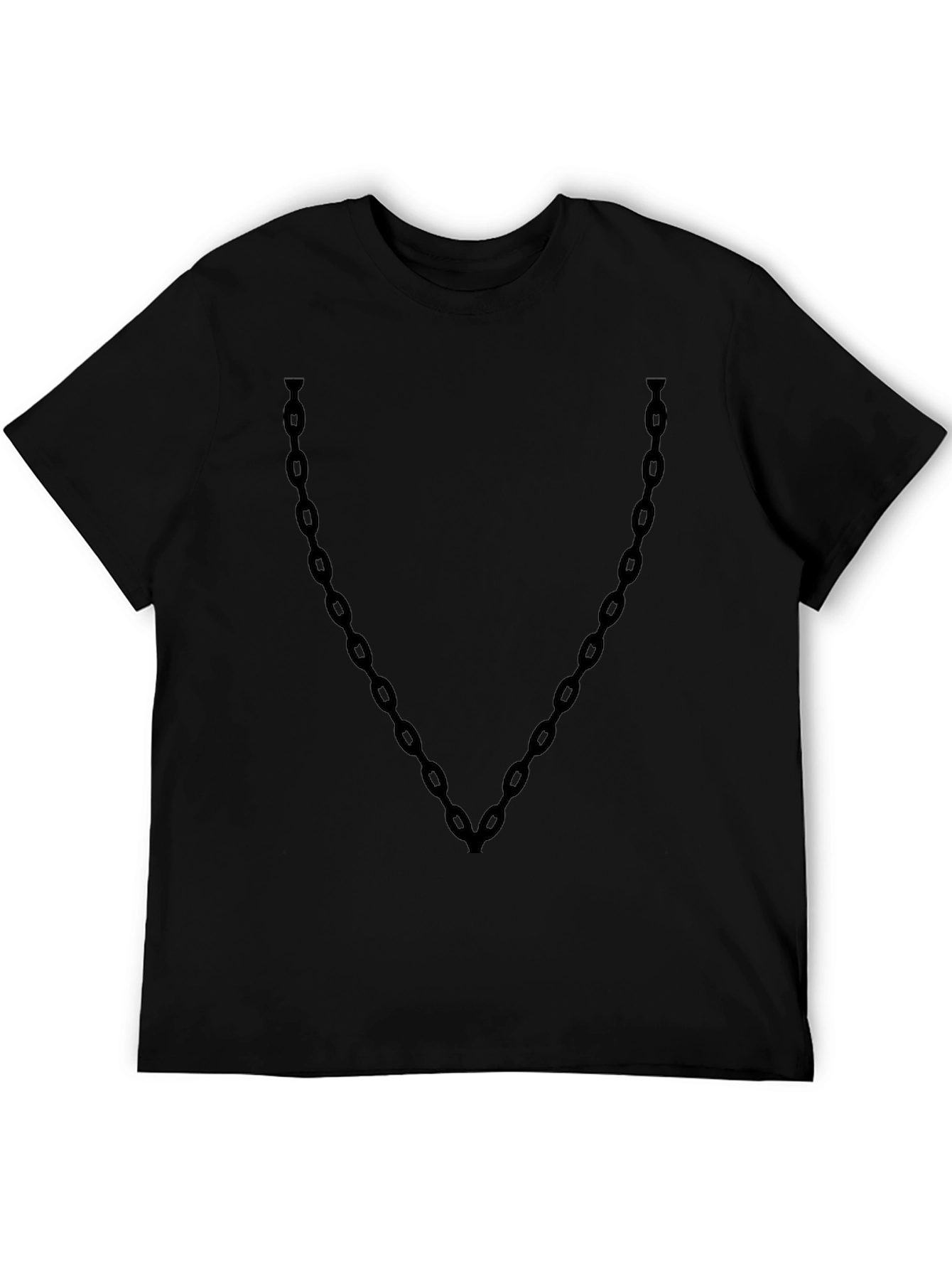 Black Chain Graphic Tee - Cool Casual Style - 5