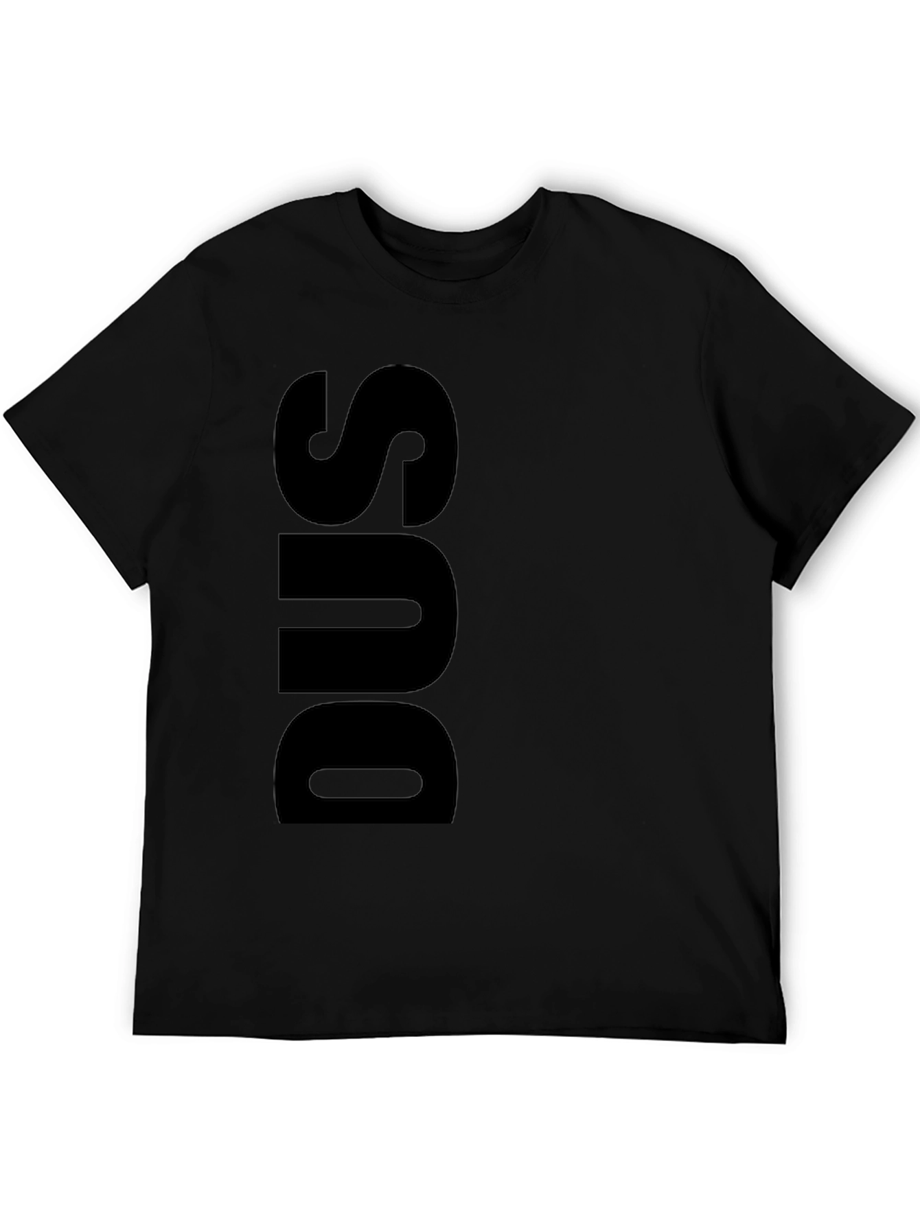 Black DUS Black Graphic Tee - Bold Statement Shirt view 5