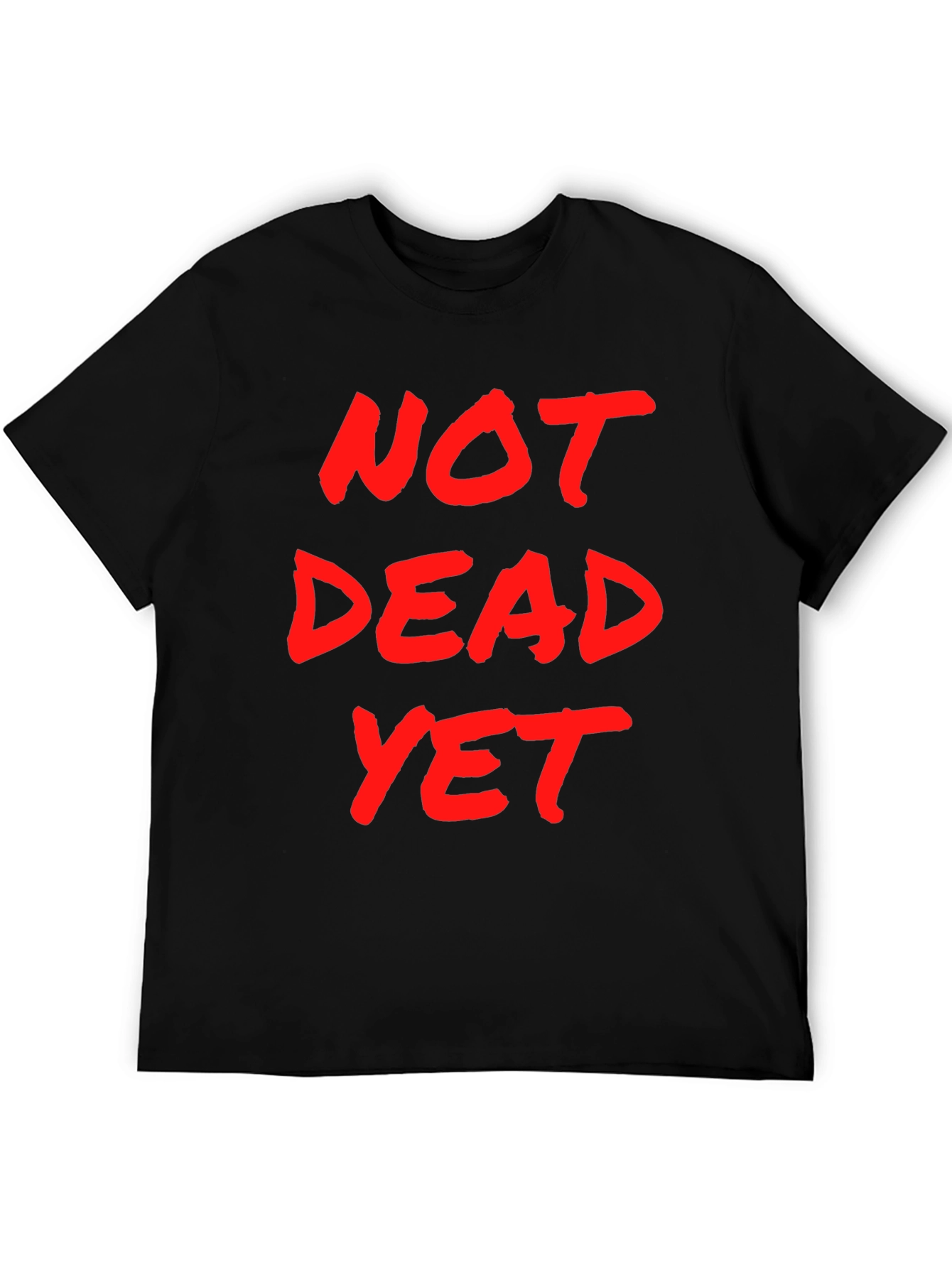 Black Not Dead Yet Graphic T-Shirt - Men's Black Tee view 5