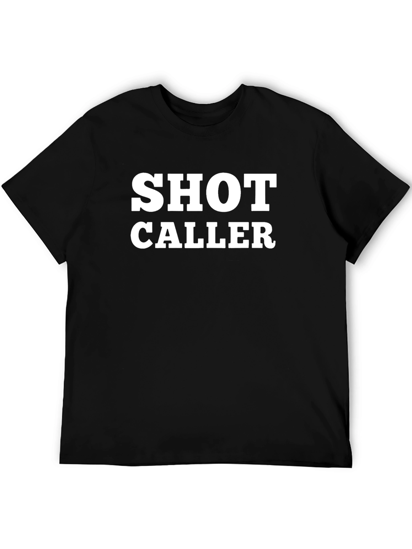 Black Shot Caller Graphic Tee - Bold Statement Shirt view 5