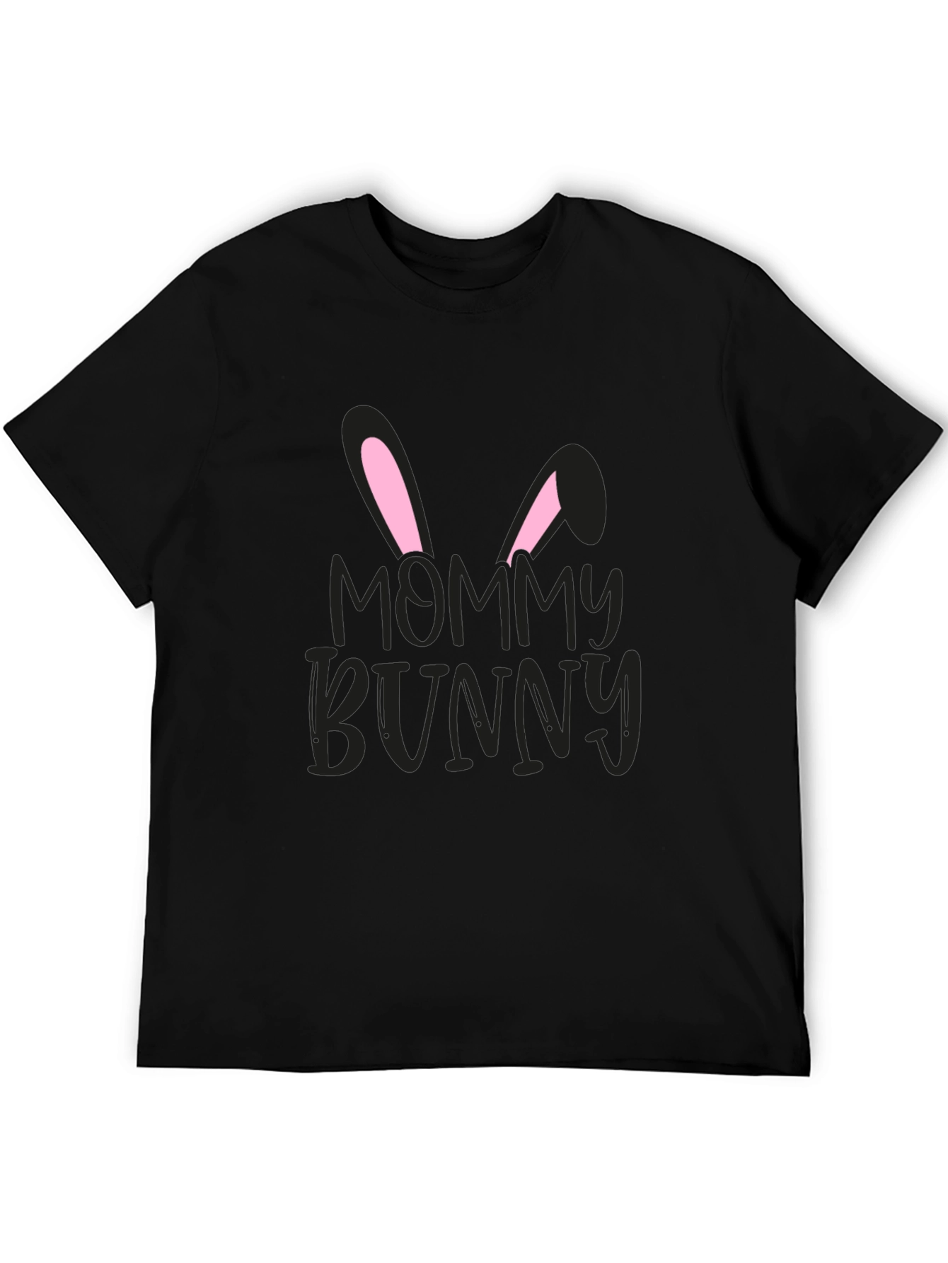 Black Mommy Bunny Easter T-Shirt view 5