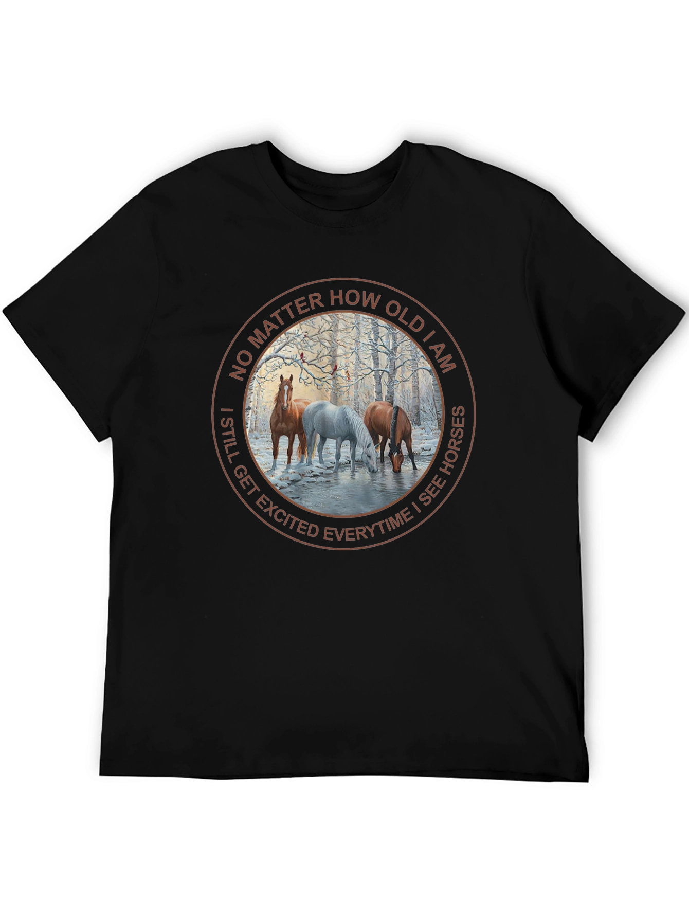 Black Horse Lover T-Shirt - No Matter How Old view 5