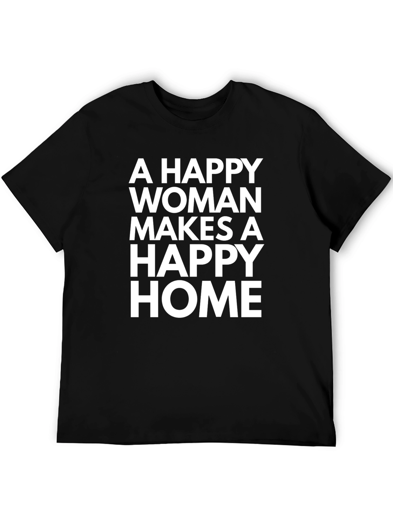 Black Happy Woman Makes a Happy Home T-Shirt view 5