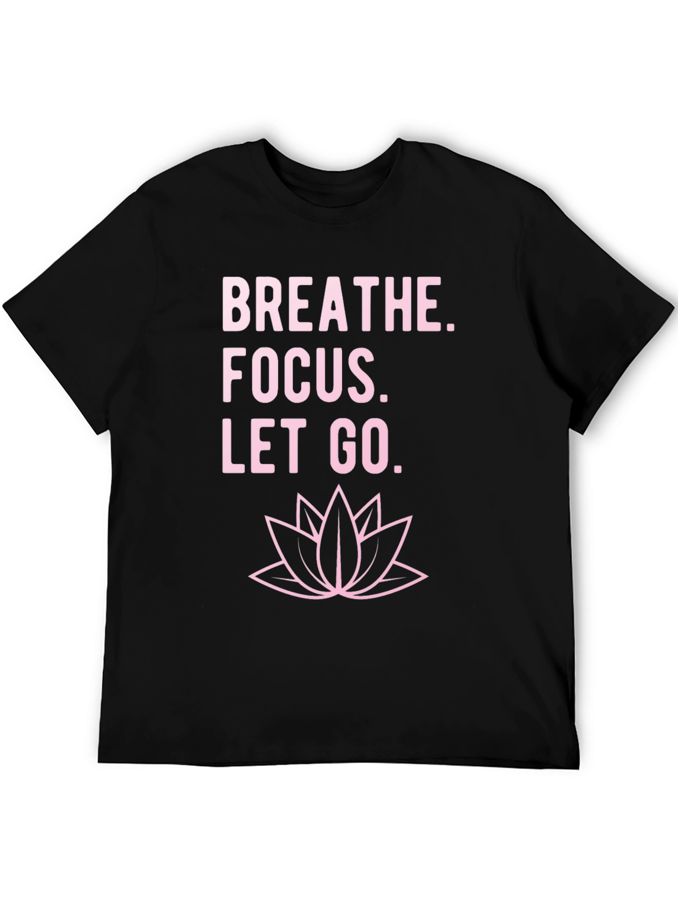 Black Breathe Focus Let Go T-Shirt - Black view 5