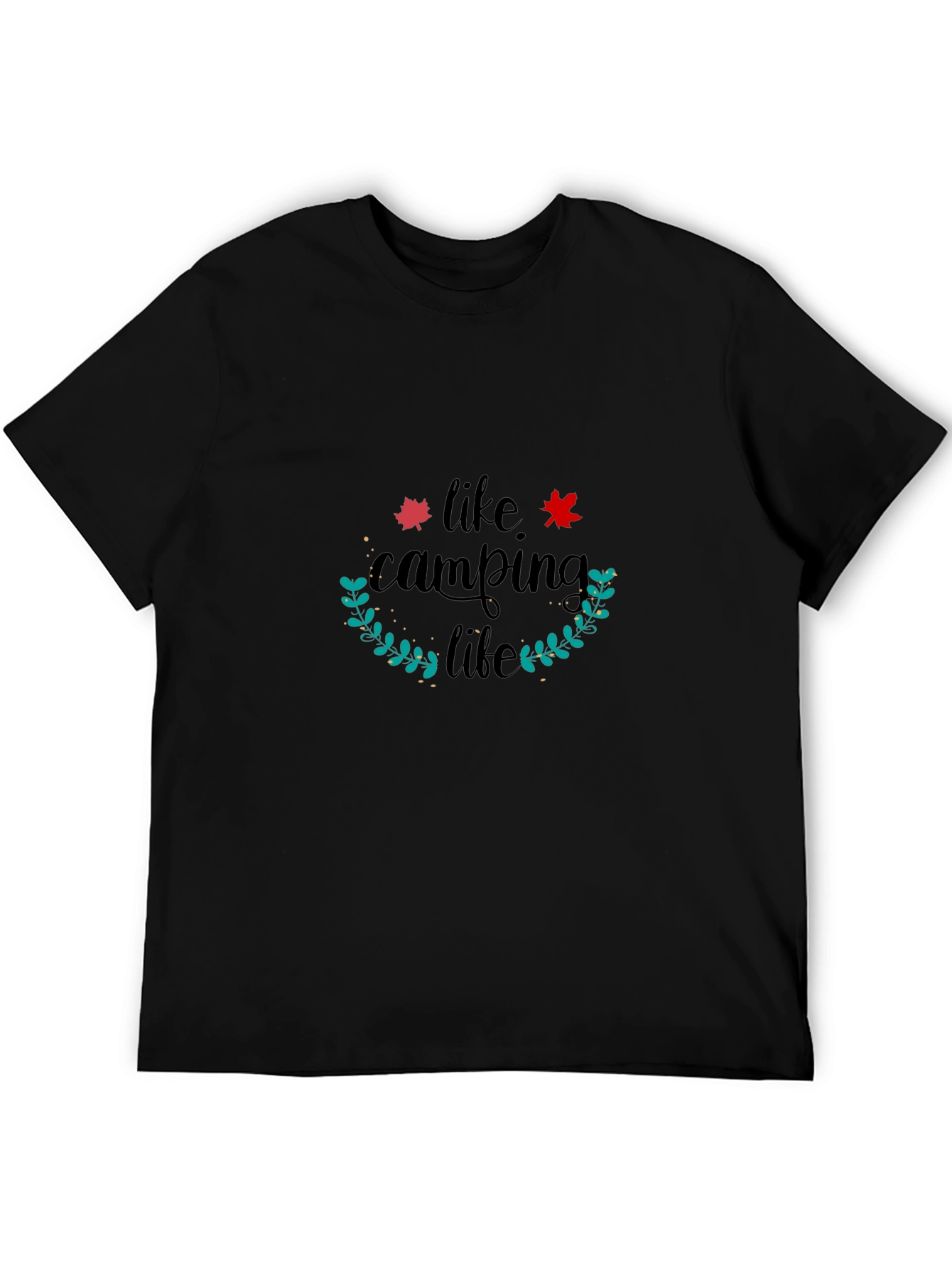 Black Camping Life Black T-Shirt view 5