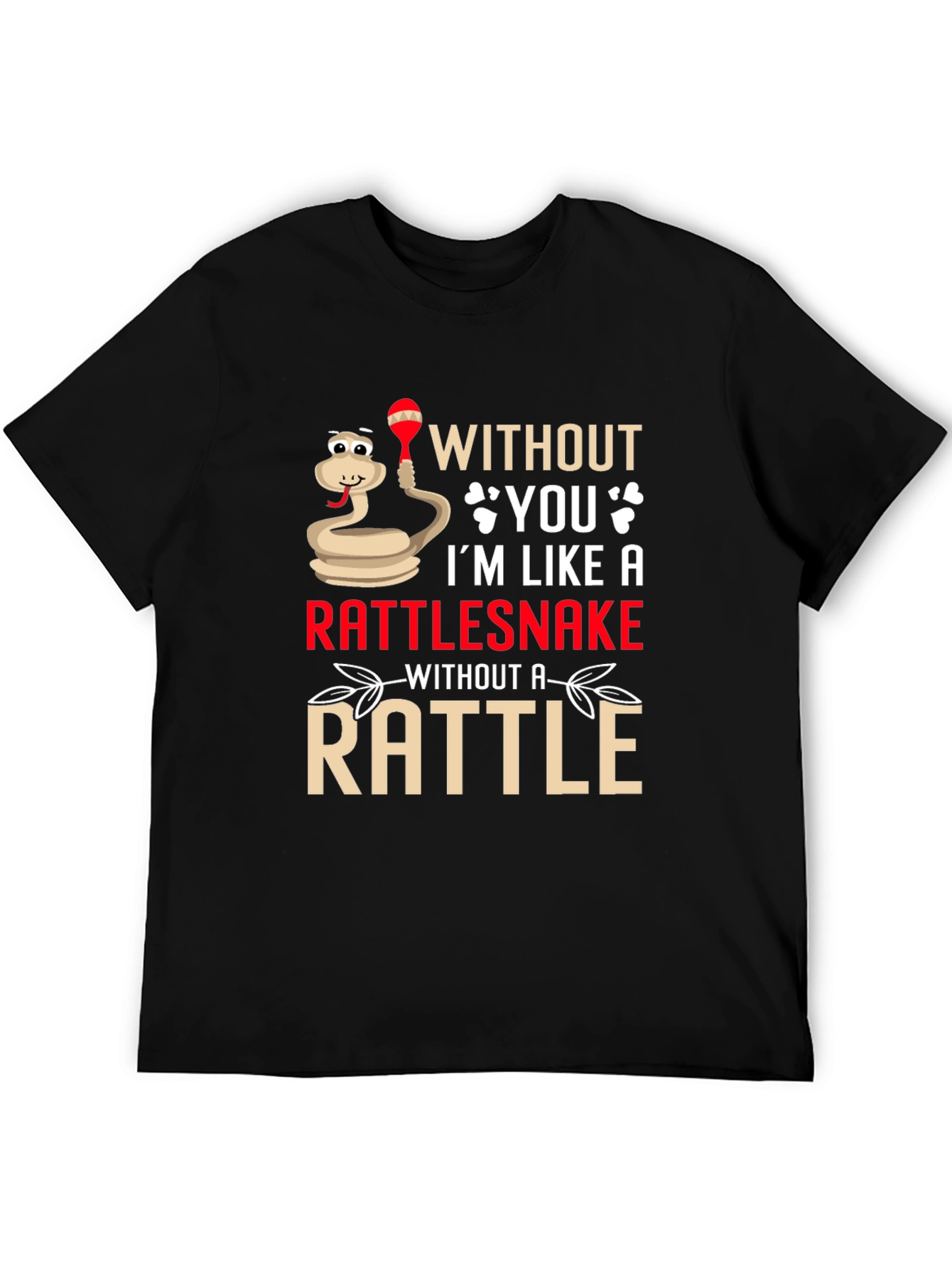 Black Rattlesnake Without A Rattle Funny T-Shirt view 5