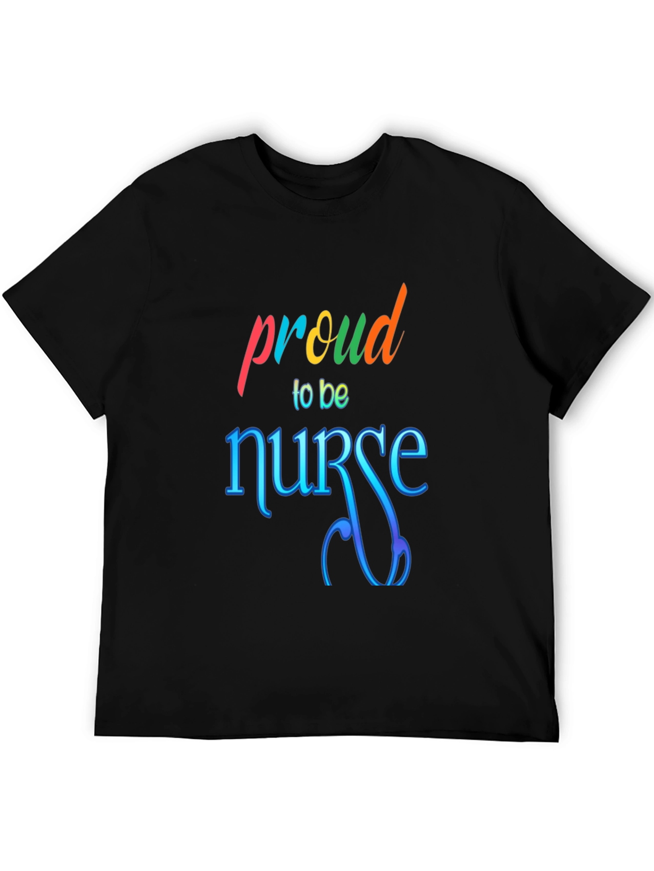 Black Proud Nurse Graphic Tee - Soft Cotton Comfort view 5
