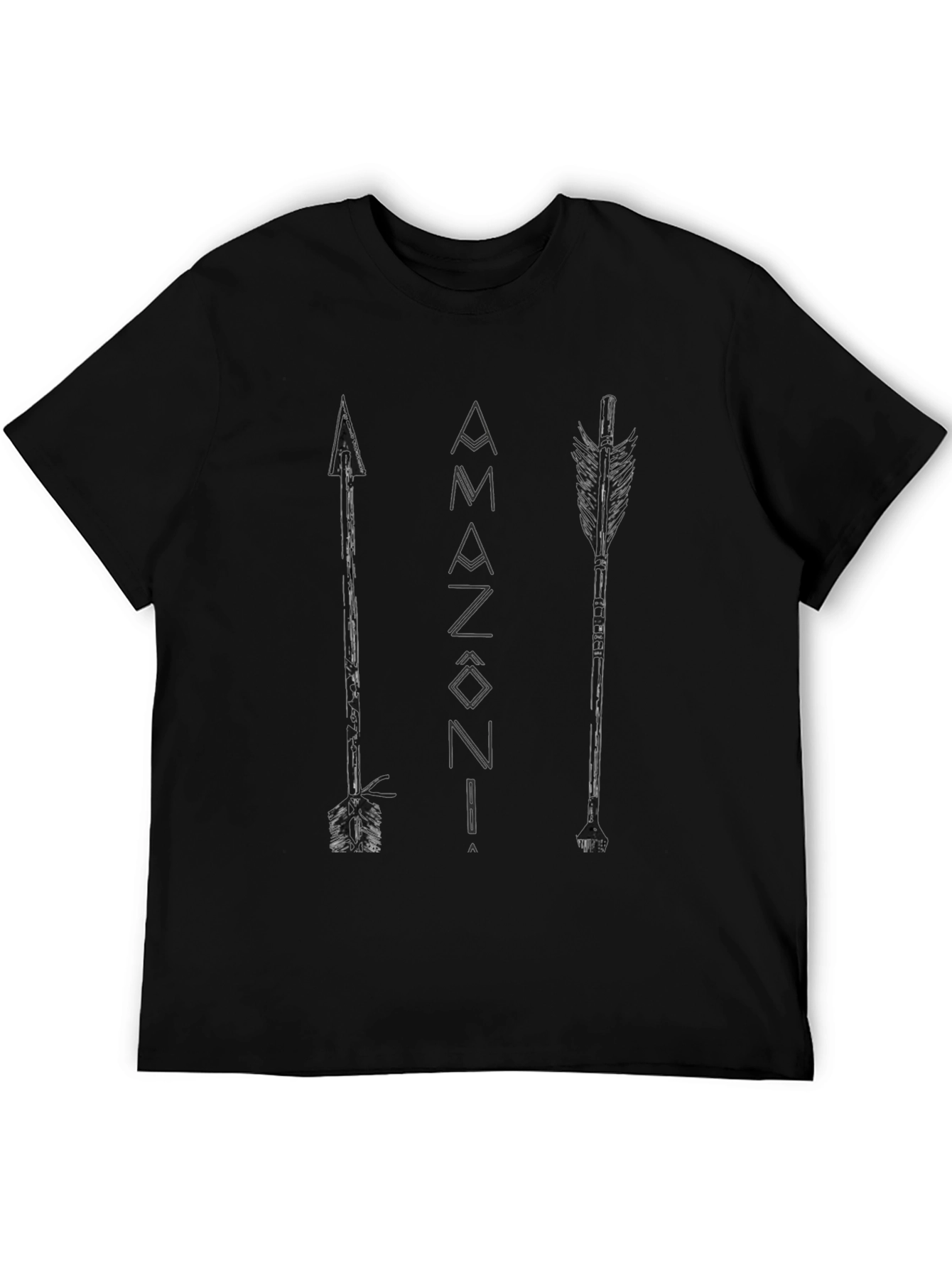 Black Amazonia Arrows Graphic T-Shirt - Casual Style view 5