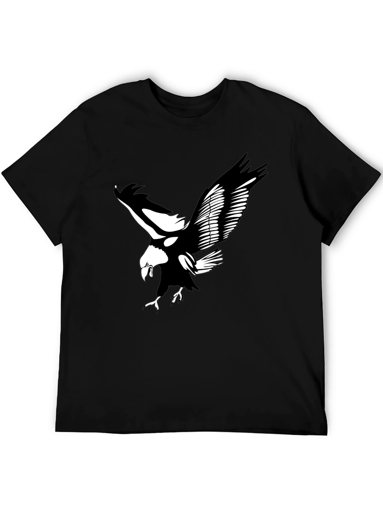 Black Black Eagle Graphic Tee | Bold & Stylish Men's T-Shirt view 5