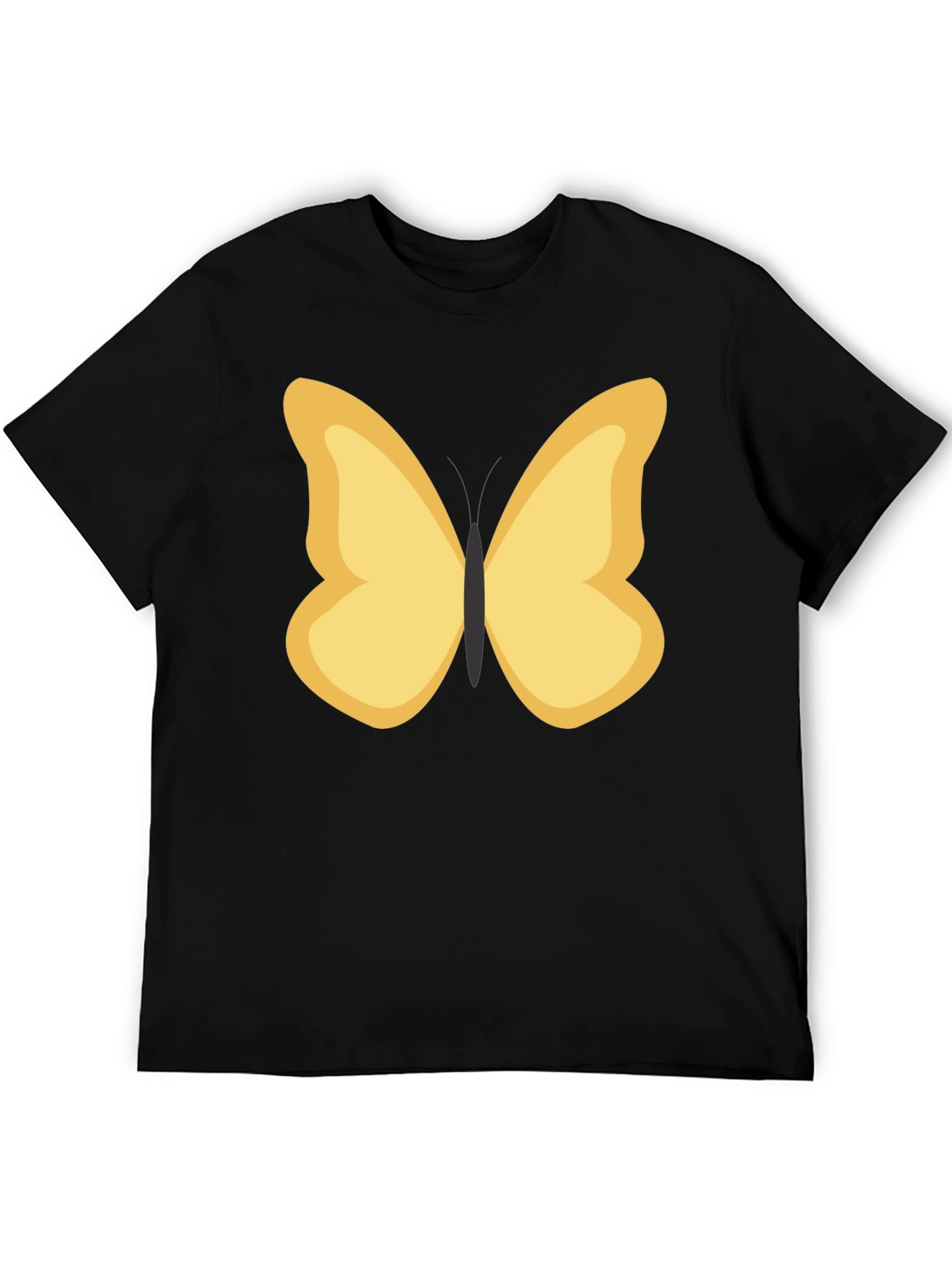 Black Butterfly Graphic Tee - Stylish Casual Wear view 5