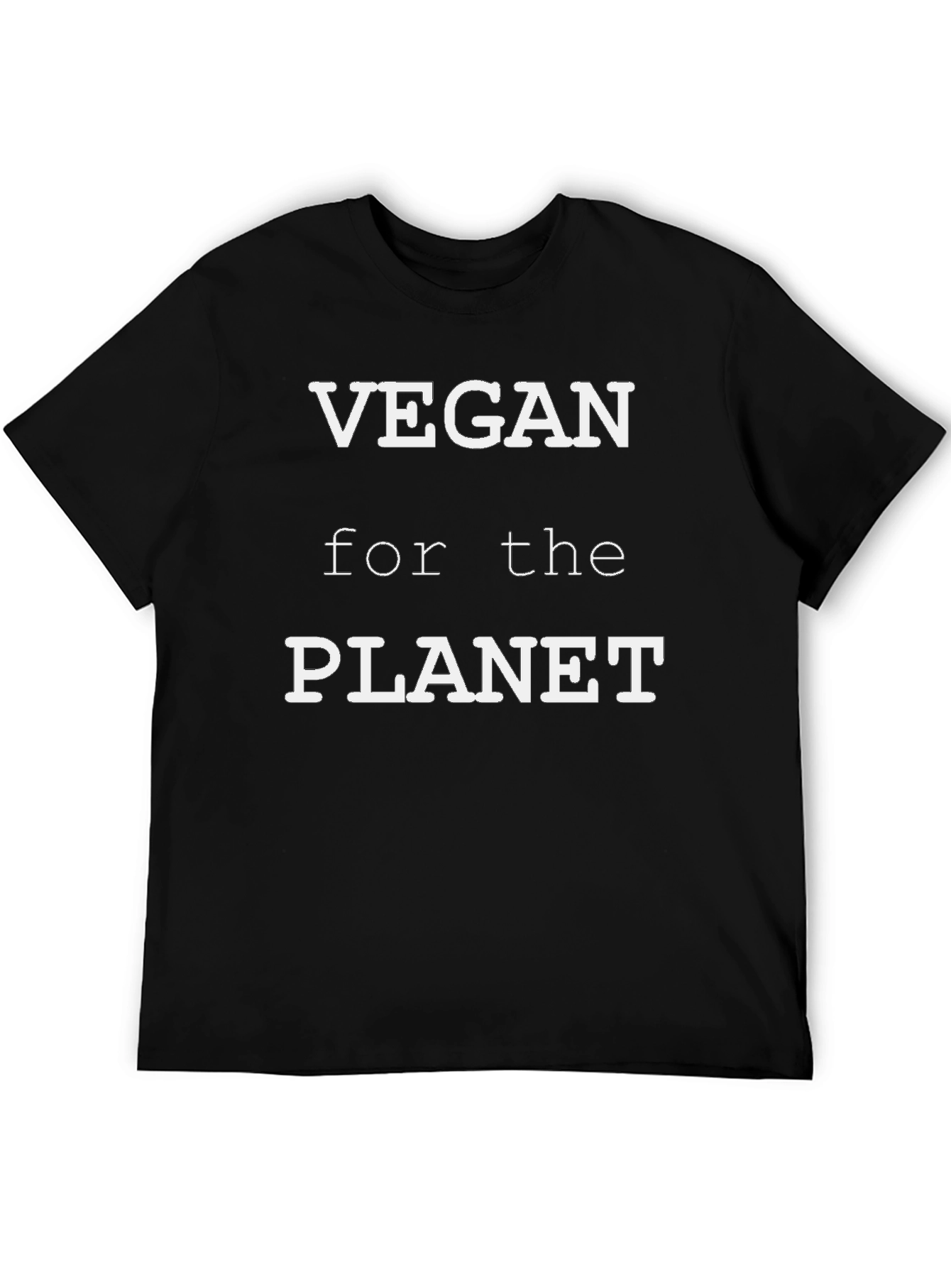 Black Vegan for the Planet T-Shirt view 5