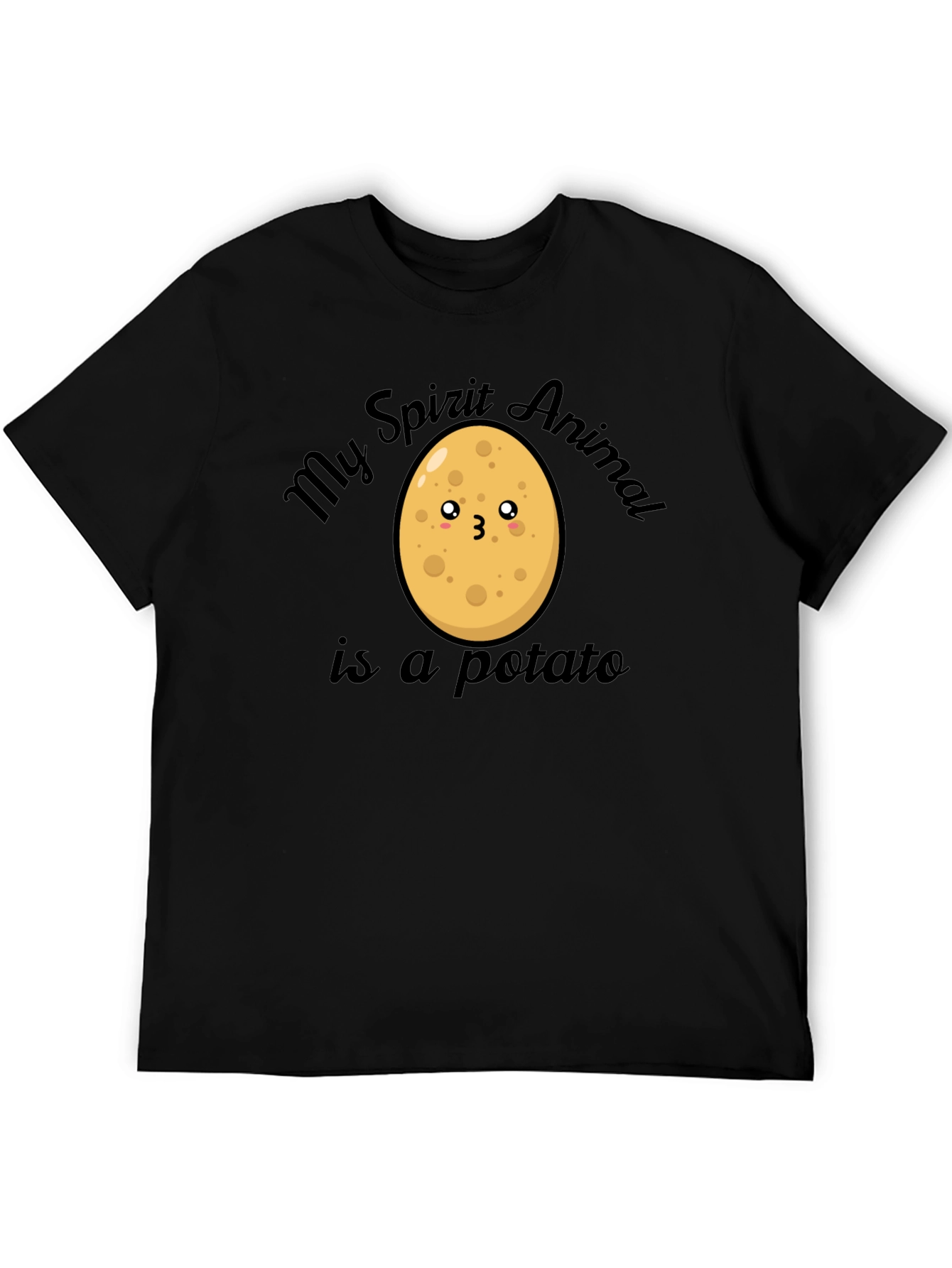 Black My Spirit Animal is a Potato T-Shirt view 5