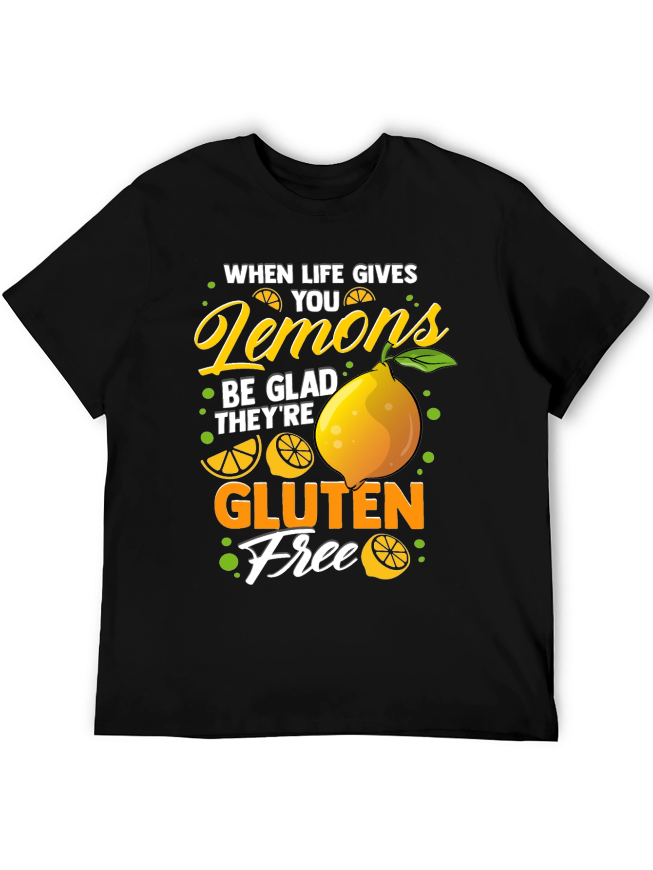Black Lemon Gluten Free Graphic Tee view 5