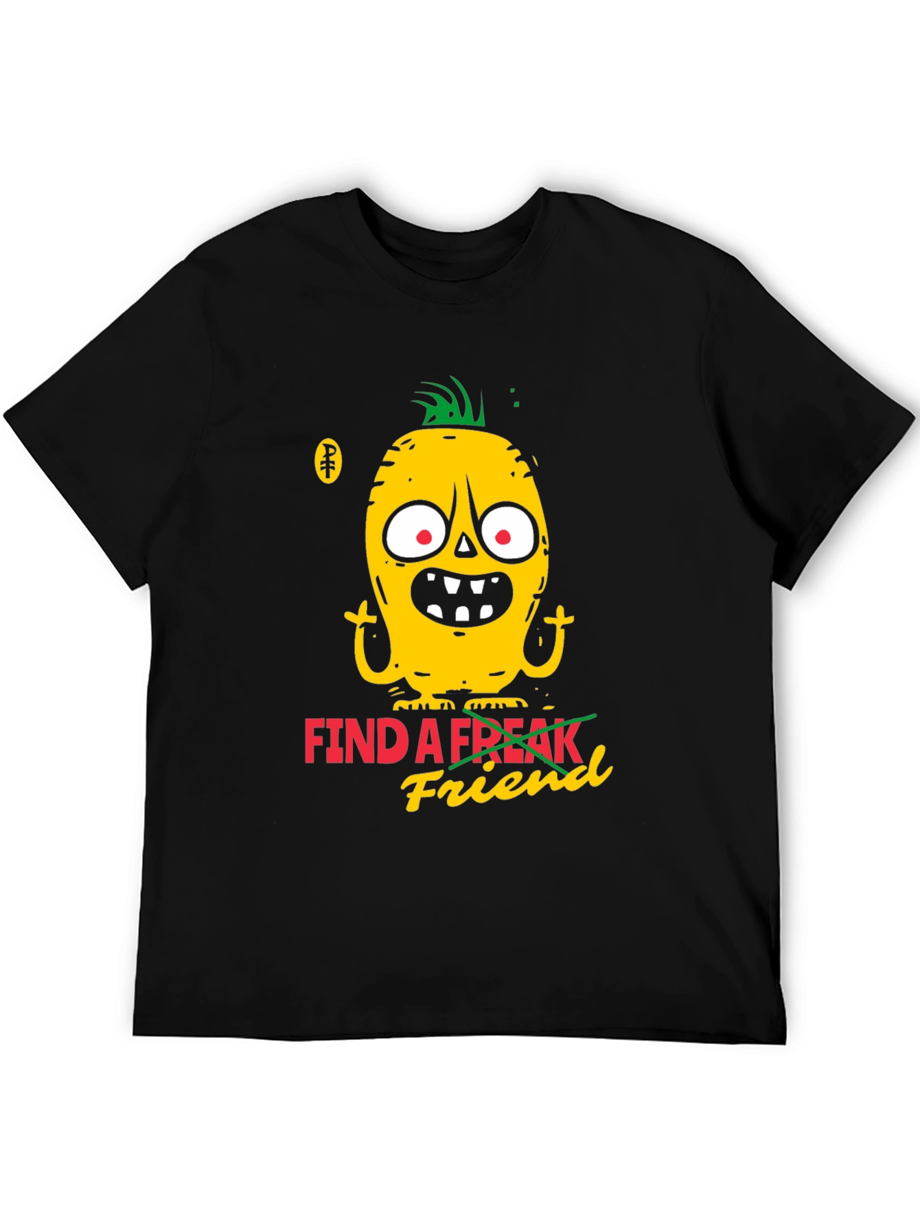 Black Find a Freak Friend Graphic Tee - Black view 5