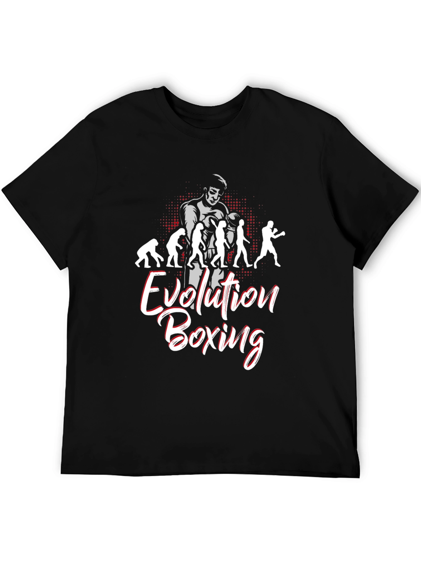 Black Evolution Boxing Graphic T-Shirt view 5