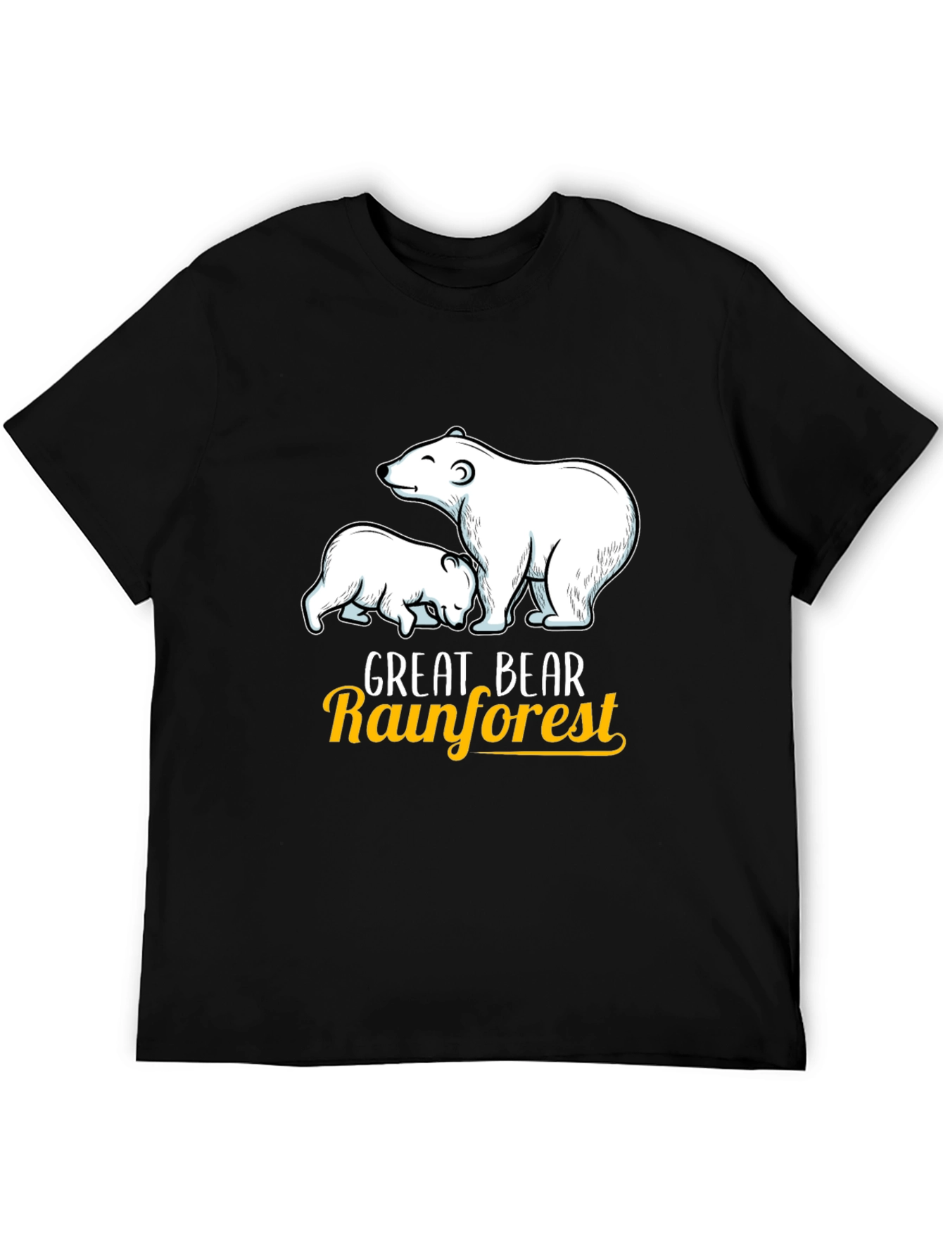 Black Great Bear Rainforest T-Shirt view 5