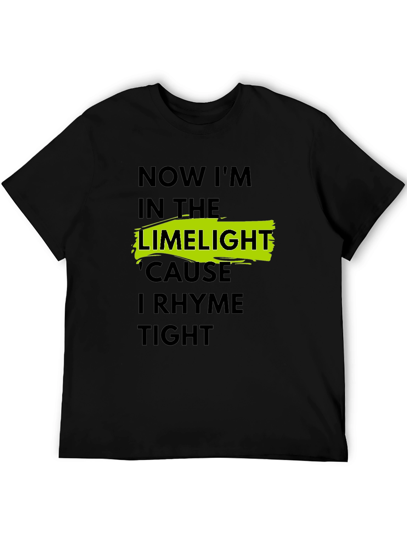 Black LimeLight Rhyme Tight Black T-Shirt view 5