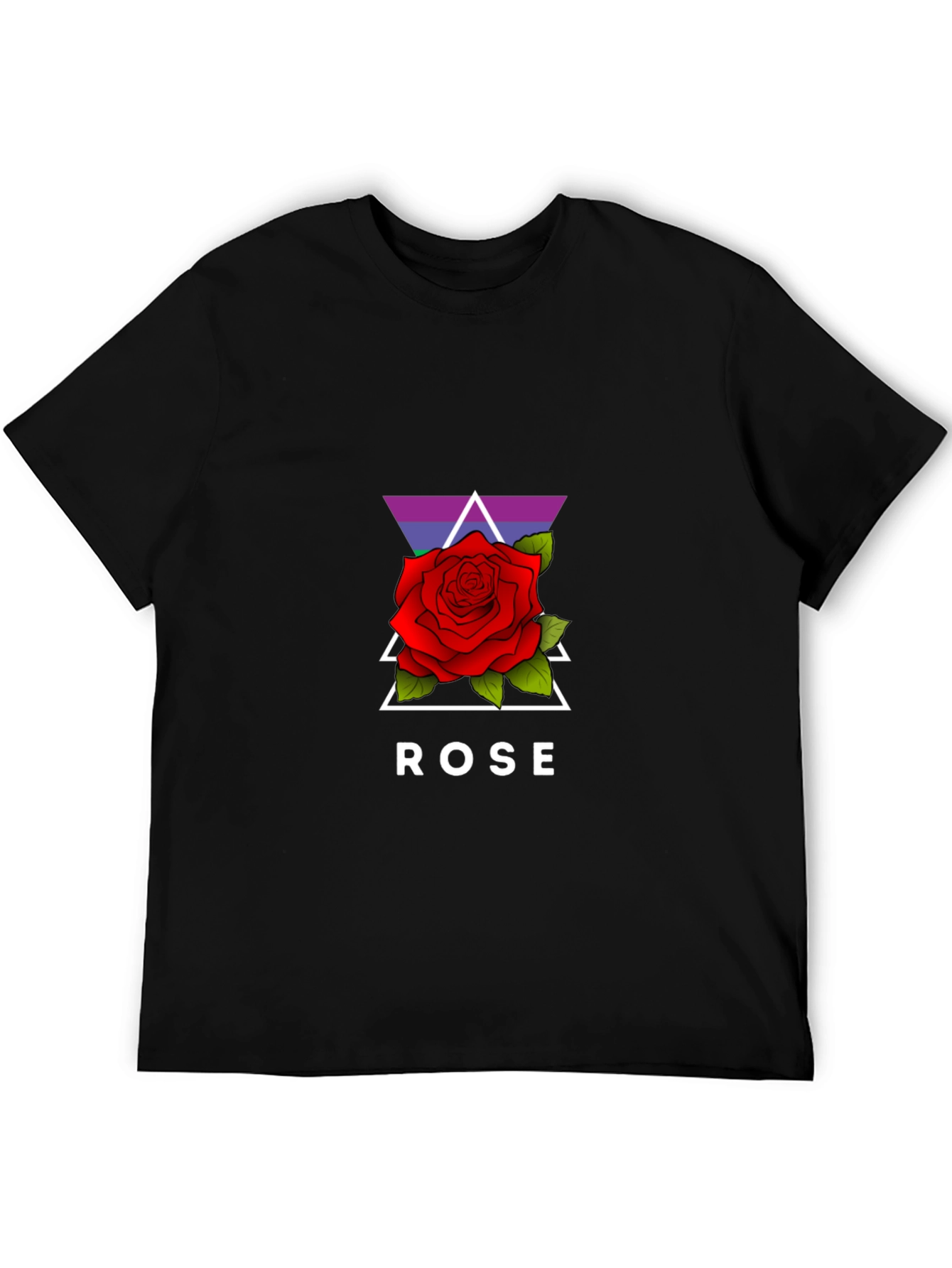 Black Rose Graphic Black T-Shirt view 5