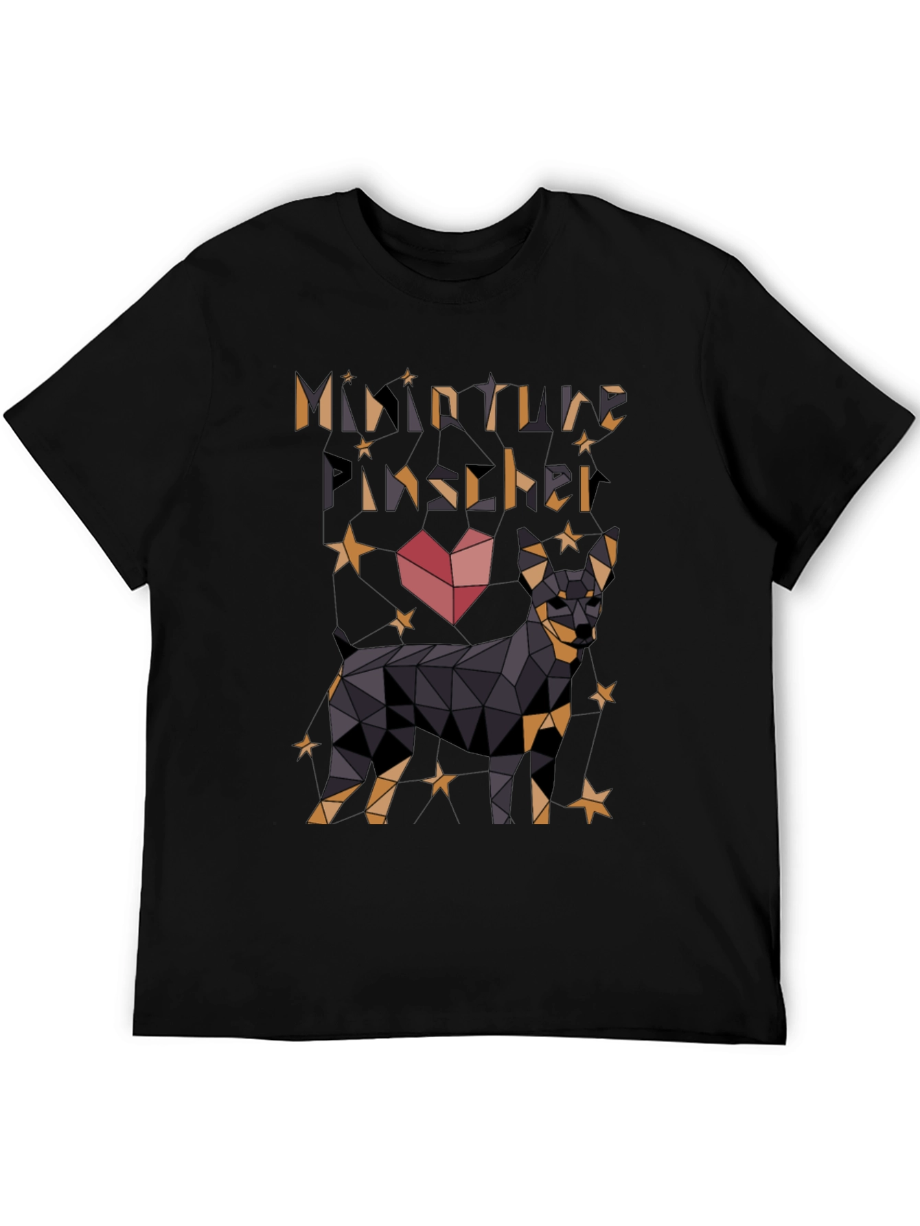 Black Miniature Pinscher Graphic Tee view 5