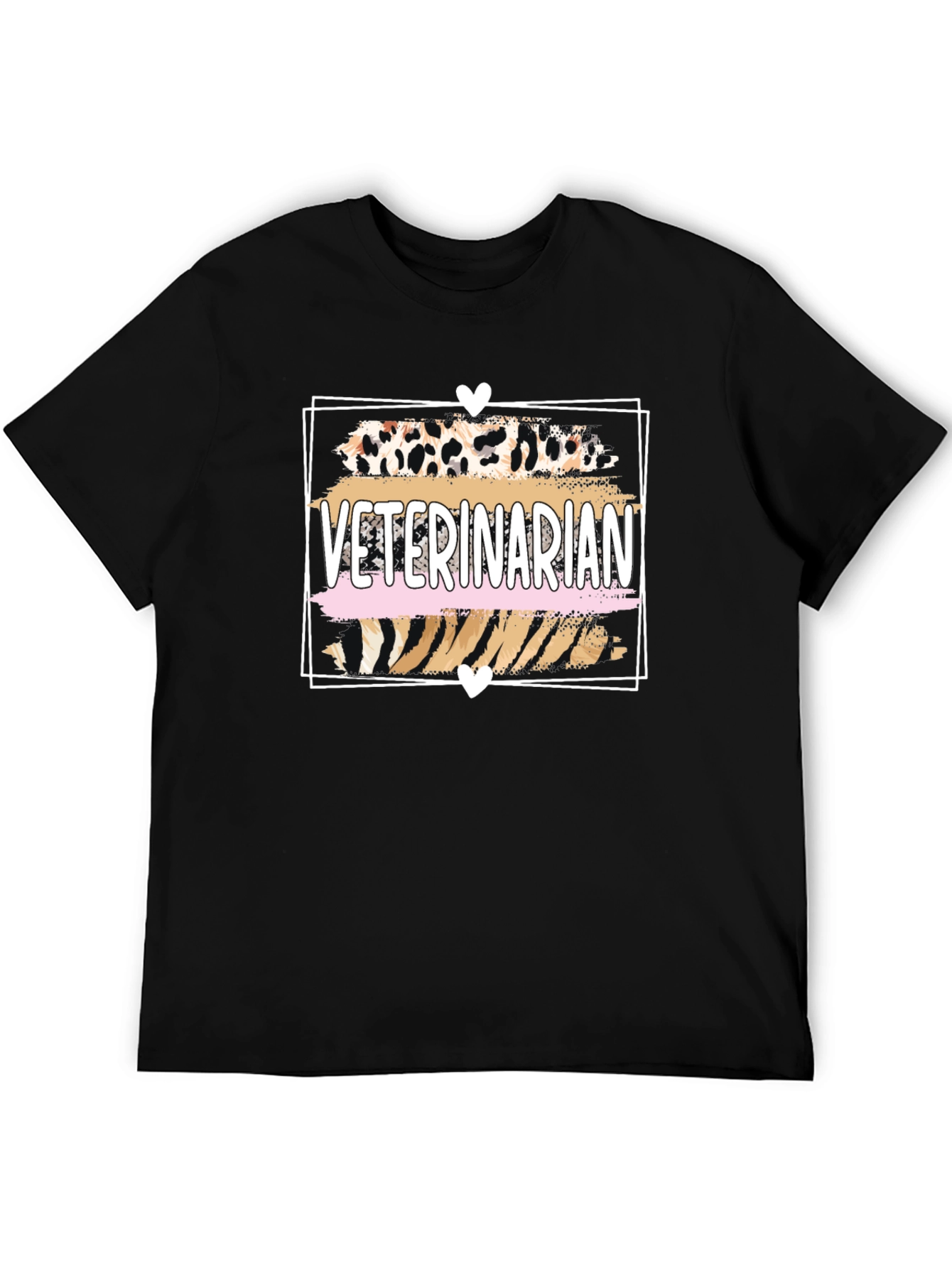 Black Veterinarian Graphic T-Shirt view 5