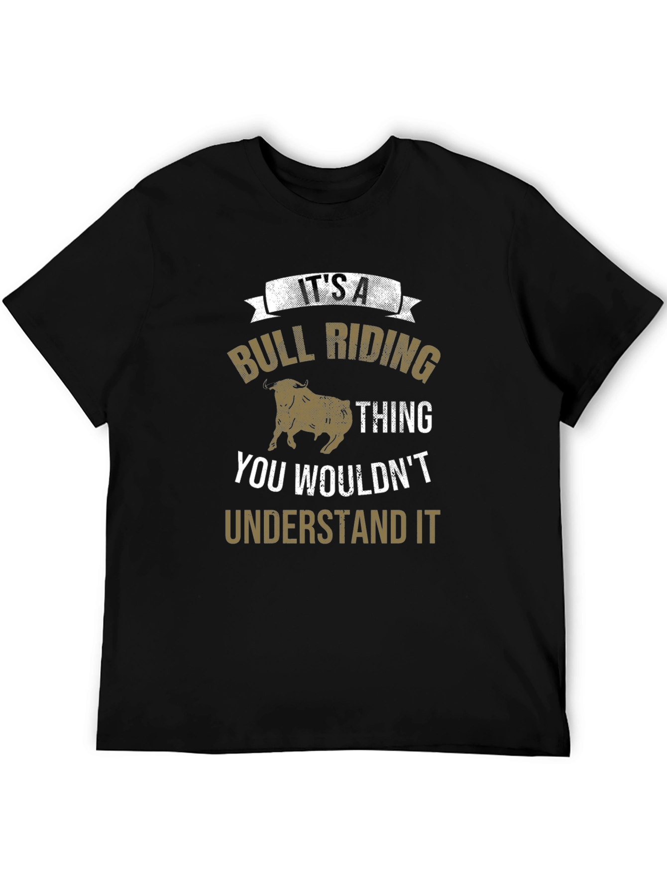 Black Bull Riding Thing T-Shirt view 5