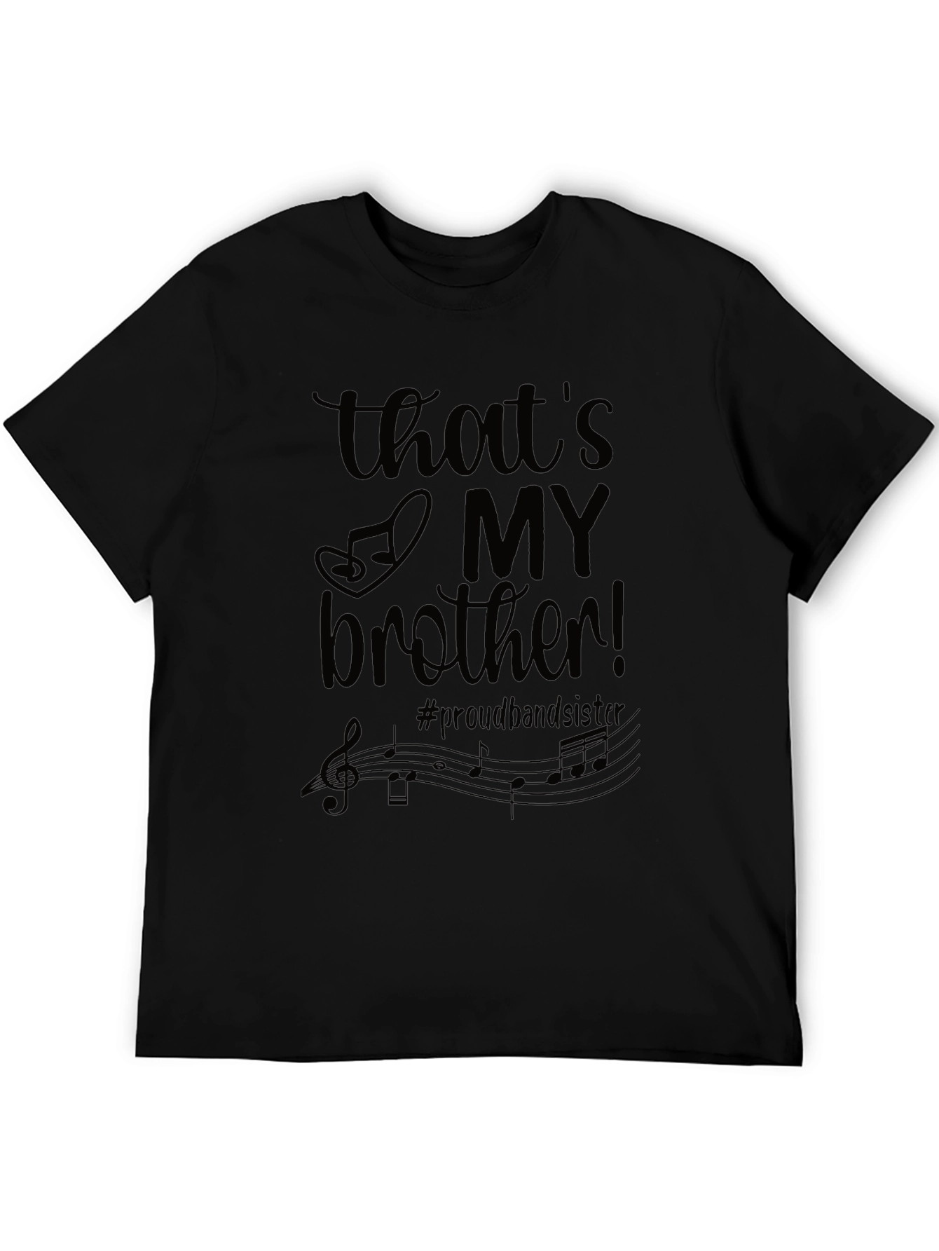 Black That's My Brother Band Sister Graphic Tee view 5