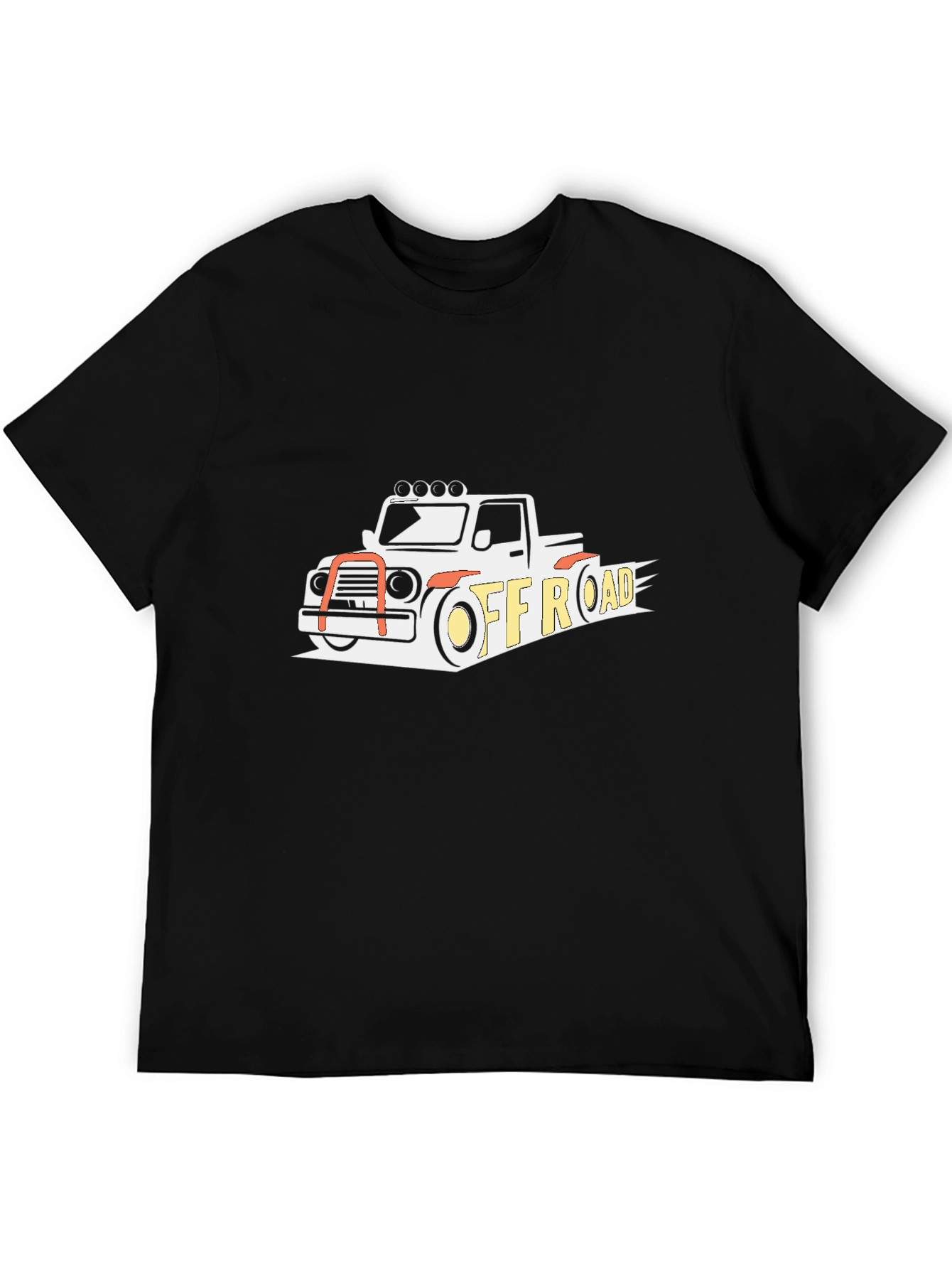 Black Off-Road Truck Graphic Tee - Black Casual Shirt view 5