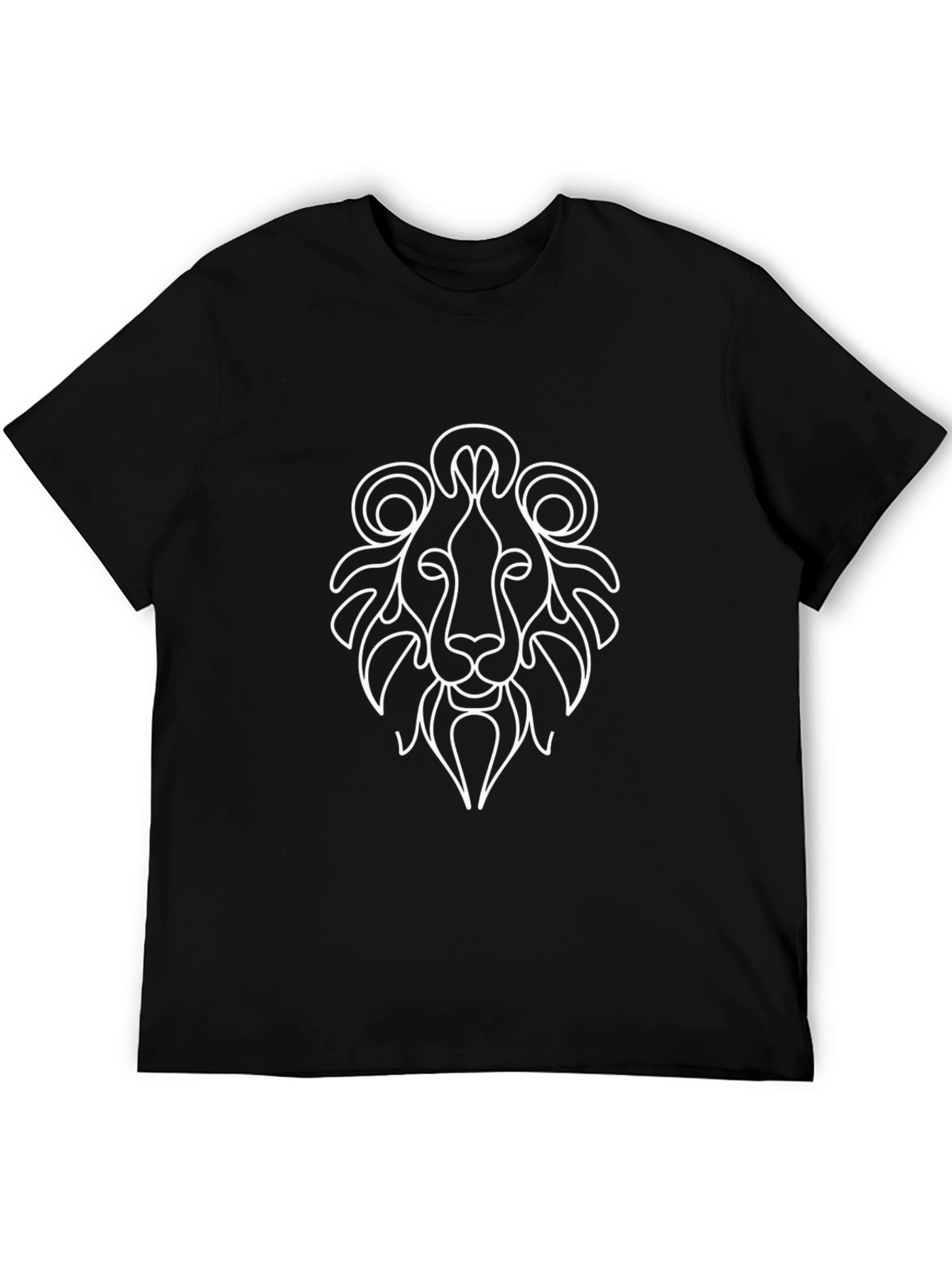 Black Lion Graphic Tee - Stylish Black T-Shirt view 5