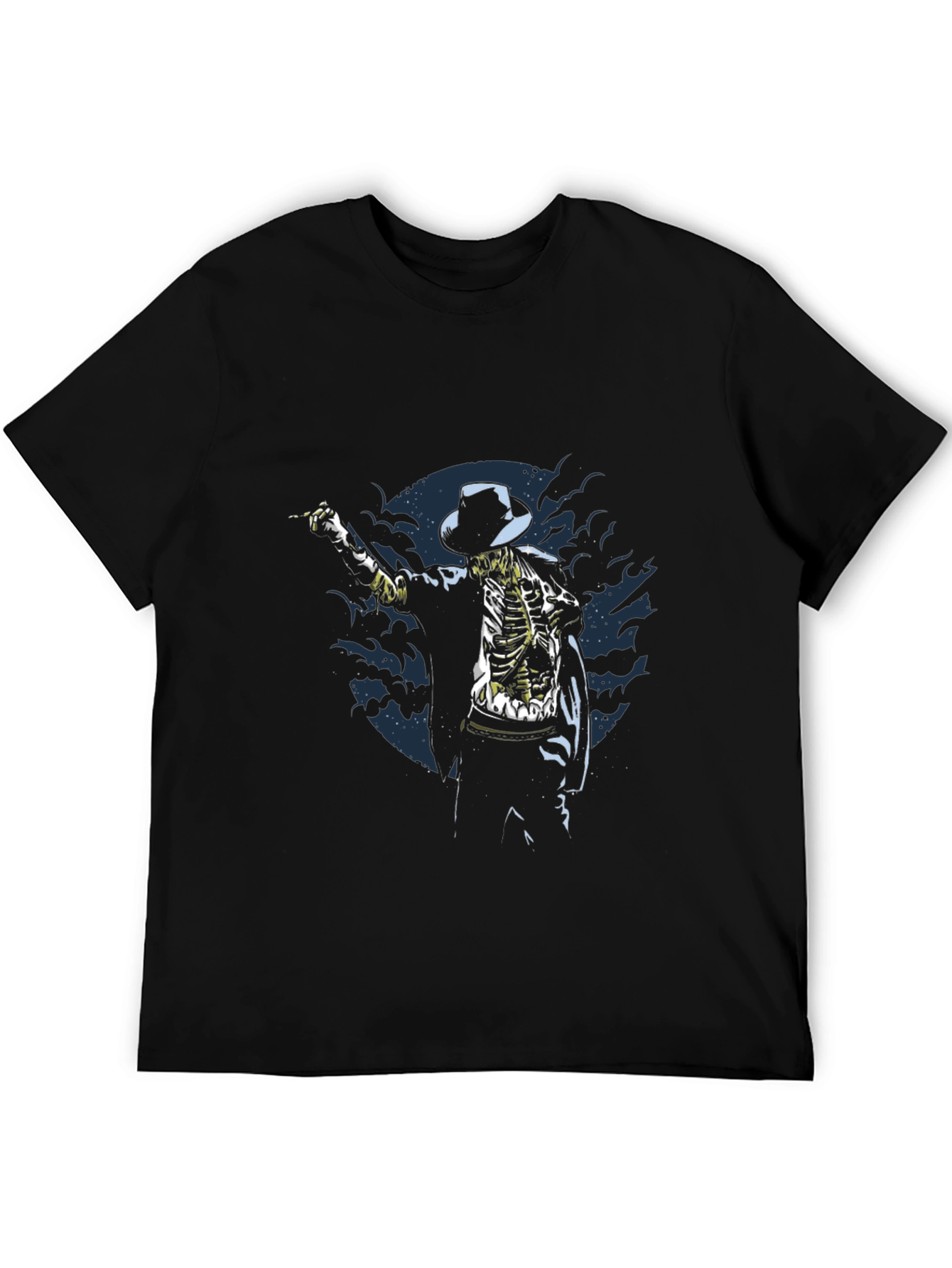 Black Skeleton Michael Jackson T-Shirt - Thriller Dance Tee view 5