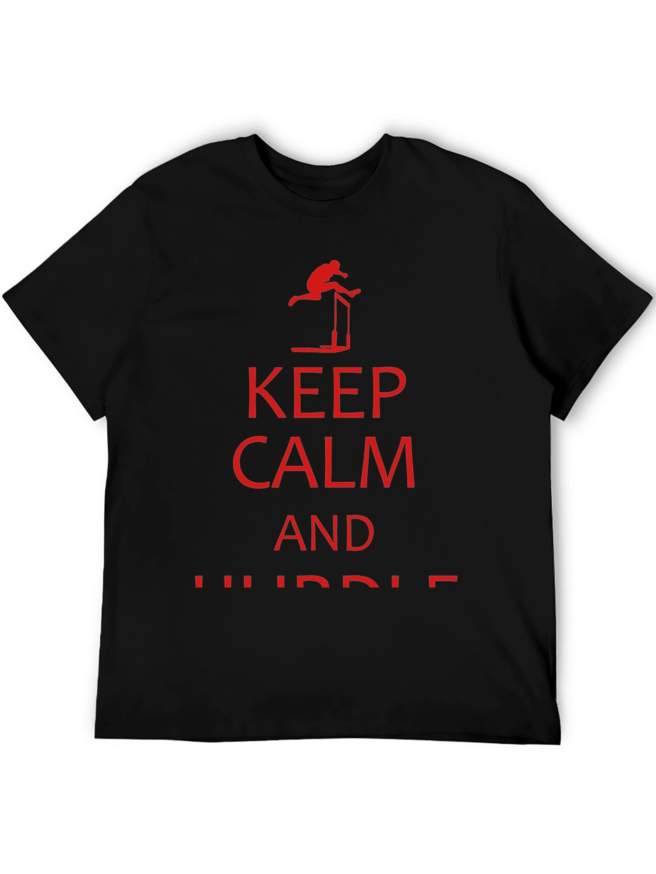 Black Keep Calm and Hurdle Black T-Shirt view 5