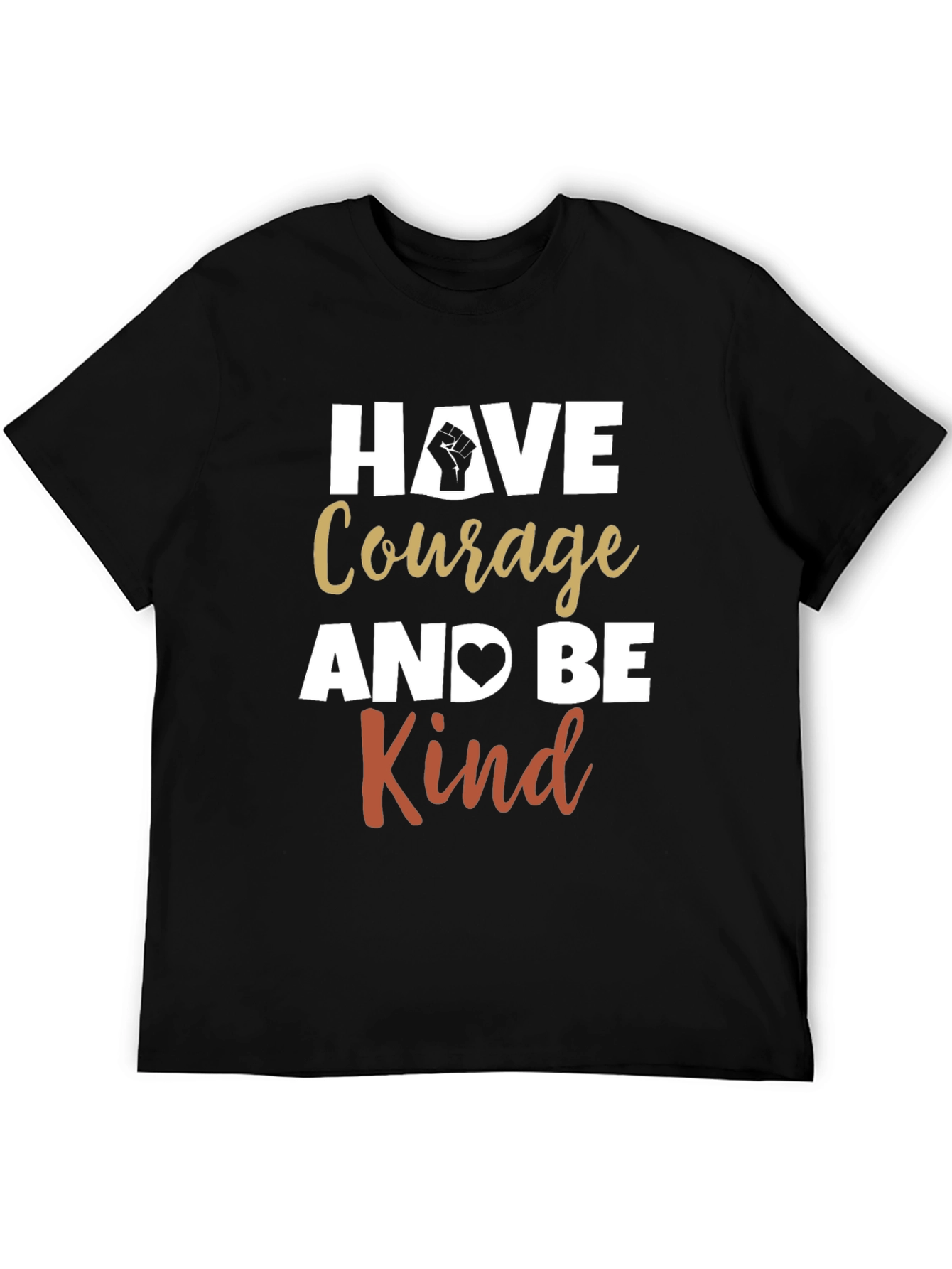 Black Courage and Kindness Graphic Tee view 5