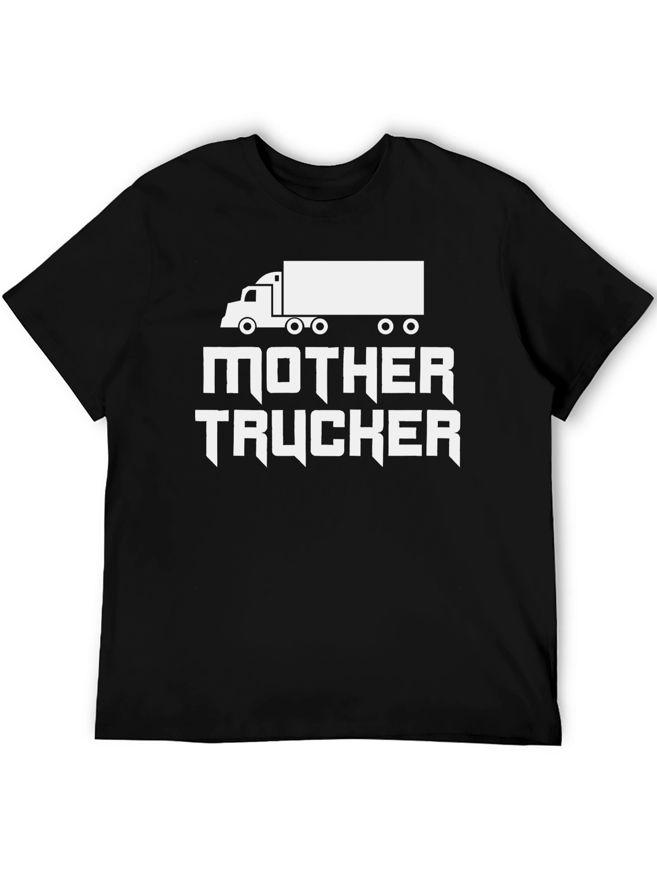 Black Mother Trucker Novelty Graphic Tee view 5